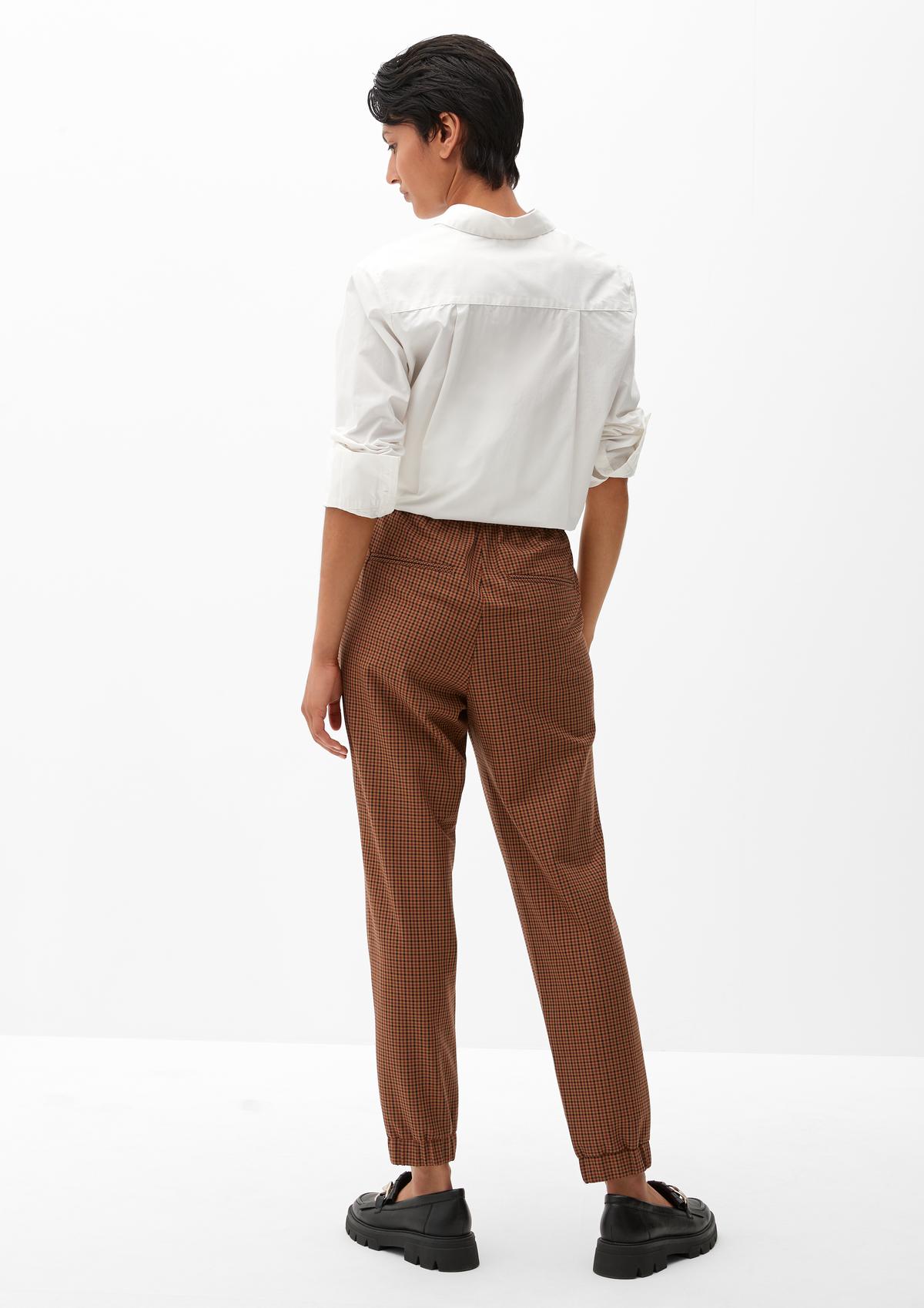 s.Oliver Relaxed: geruite 7/8-jogger pants