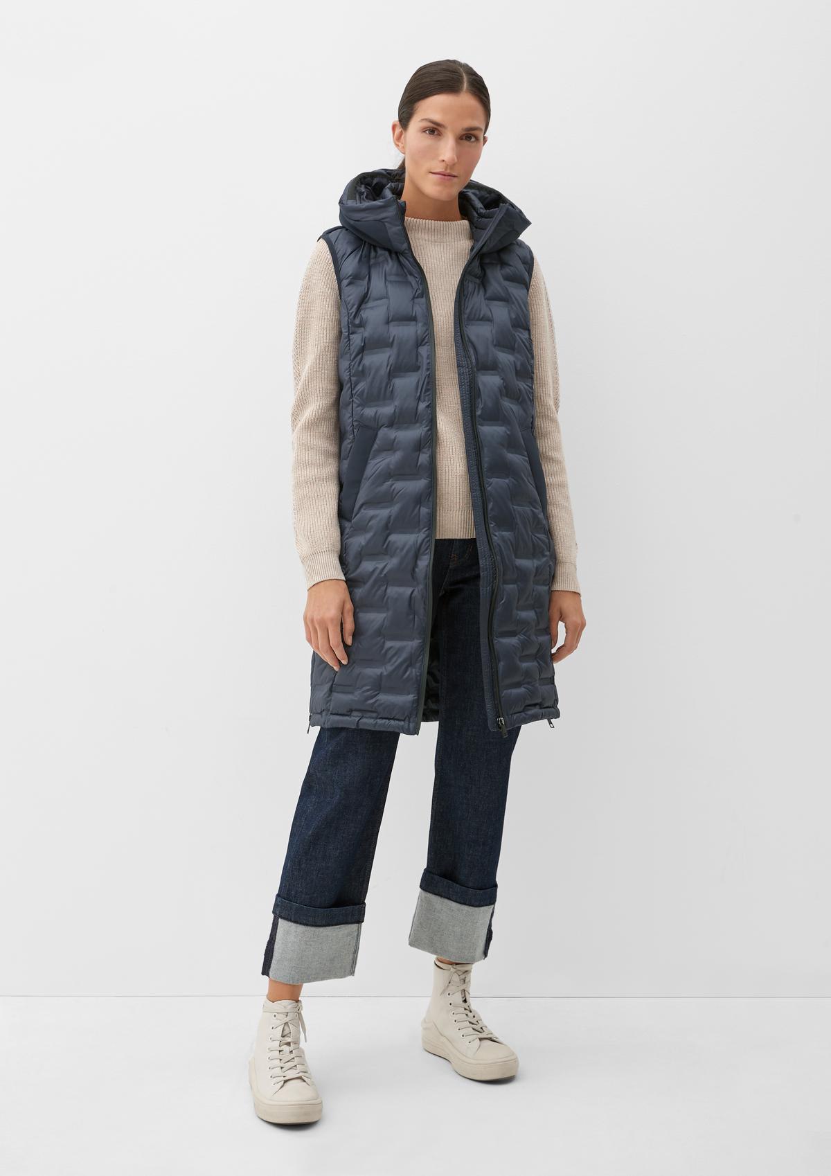 s.Oliver Long body warmer with quilting