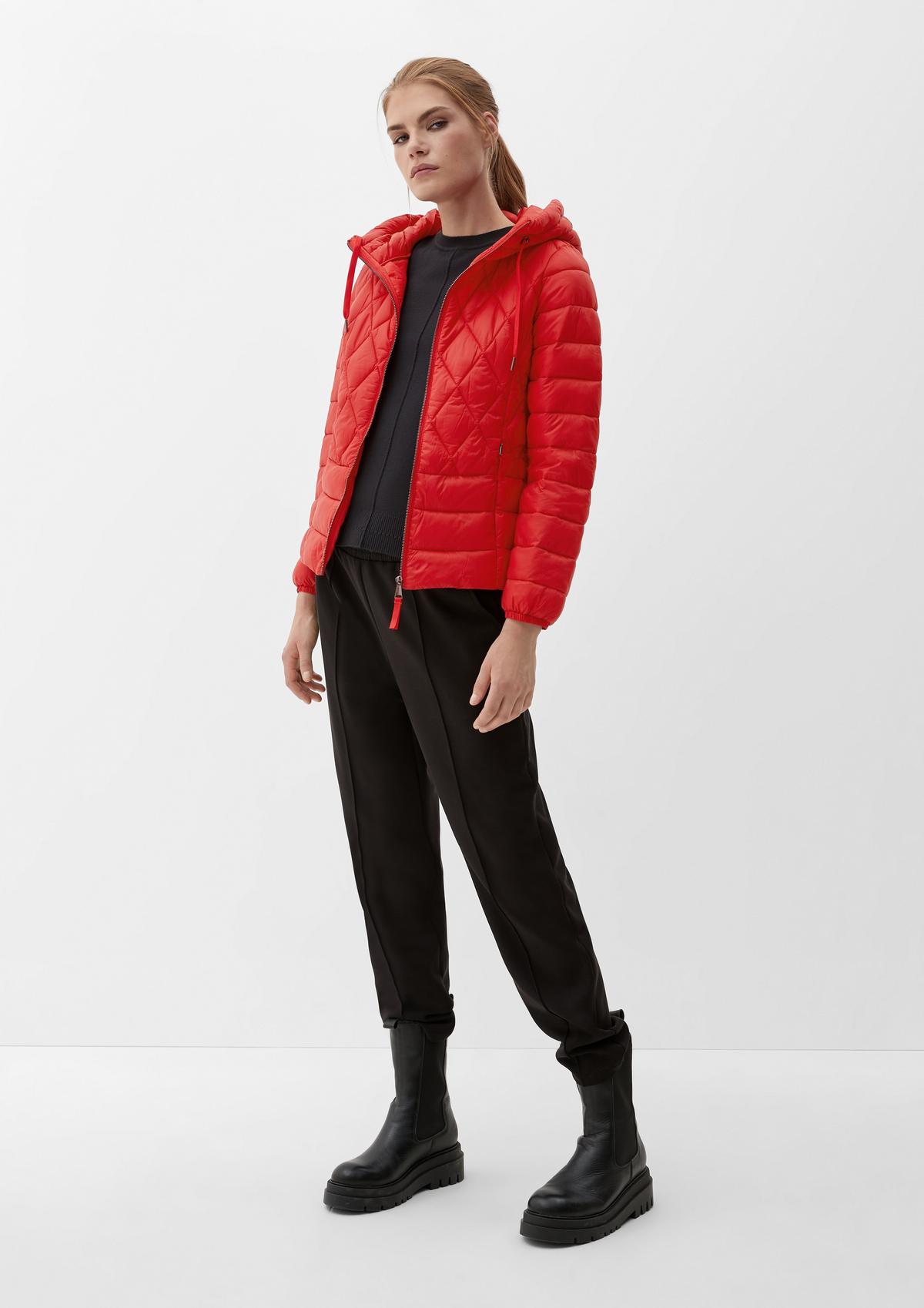 Lightweight hooded quilted jacket - red chilli | s.Oliver
