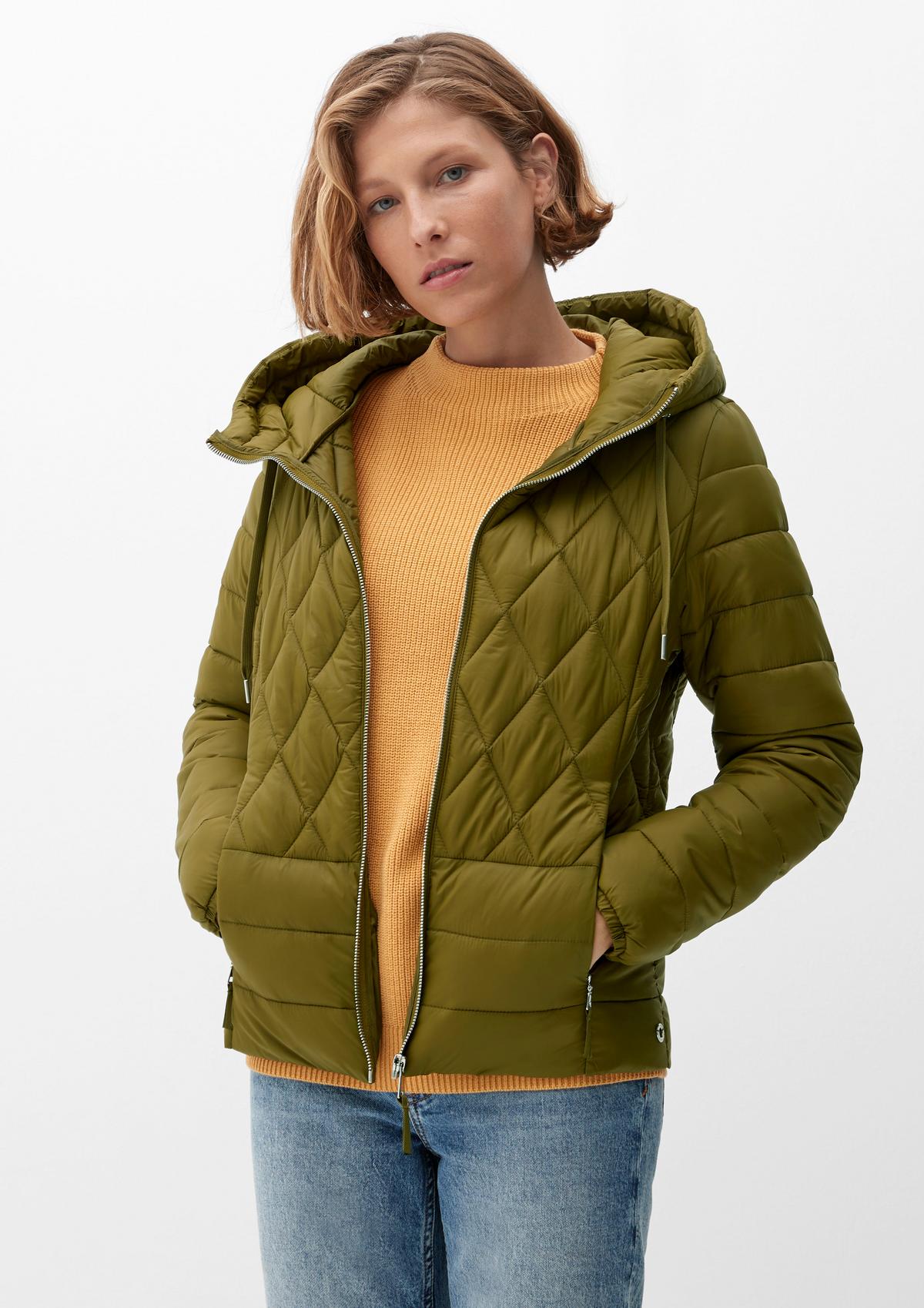 s.Oliver Lightweight hooded quilted jacket