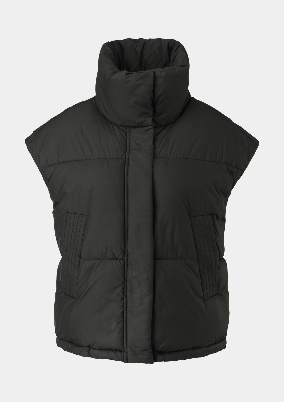 s.Oliver Quilted body warmer with a stand-up collar
