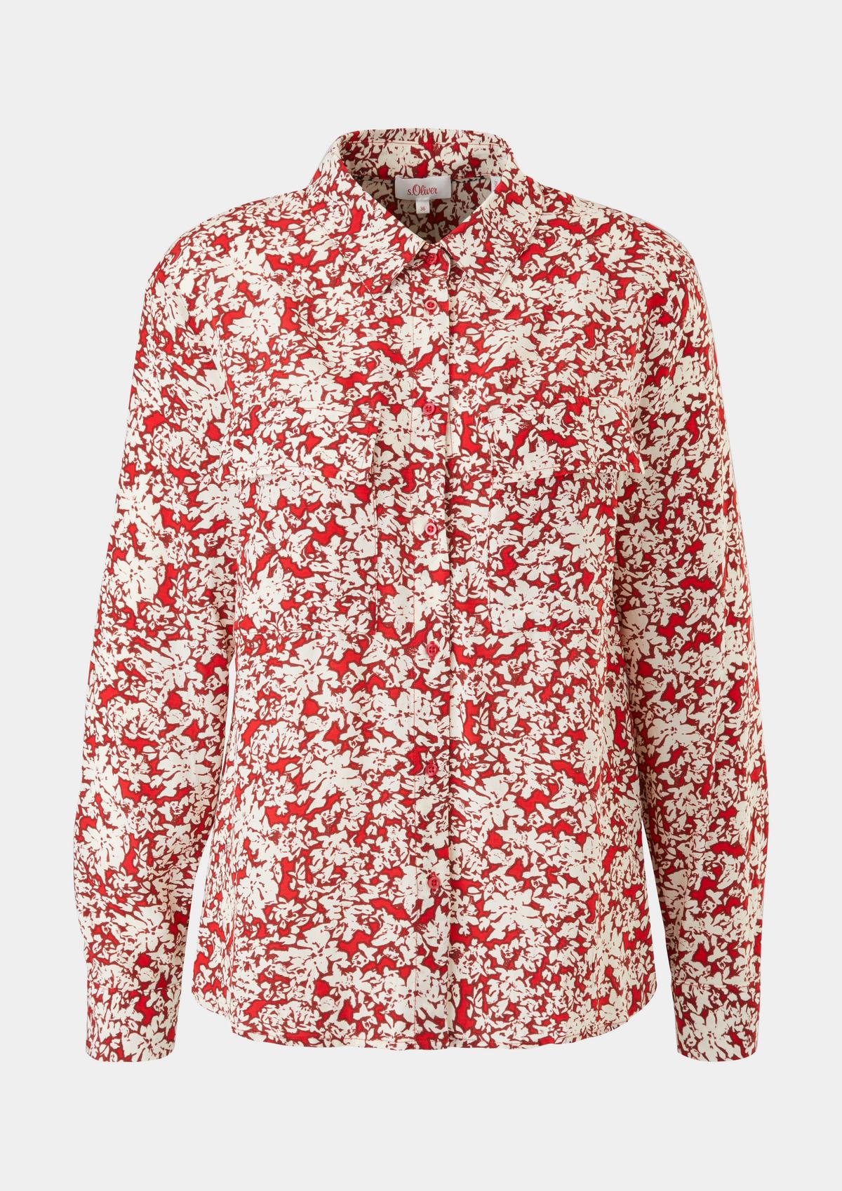 s.Oliver Shirt blouse with an all-over print
