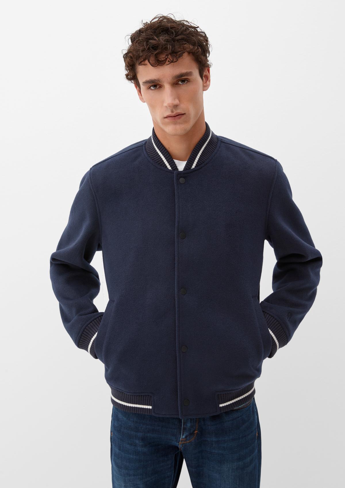s.Oliver Bomber jacket in a wool blend