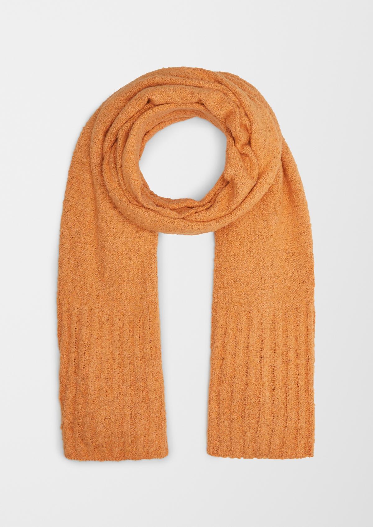 s.Oliver Blended cotton knitted scarf