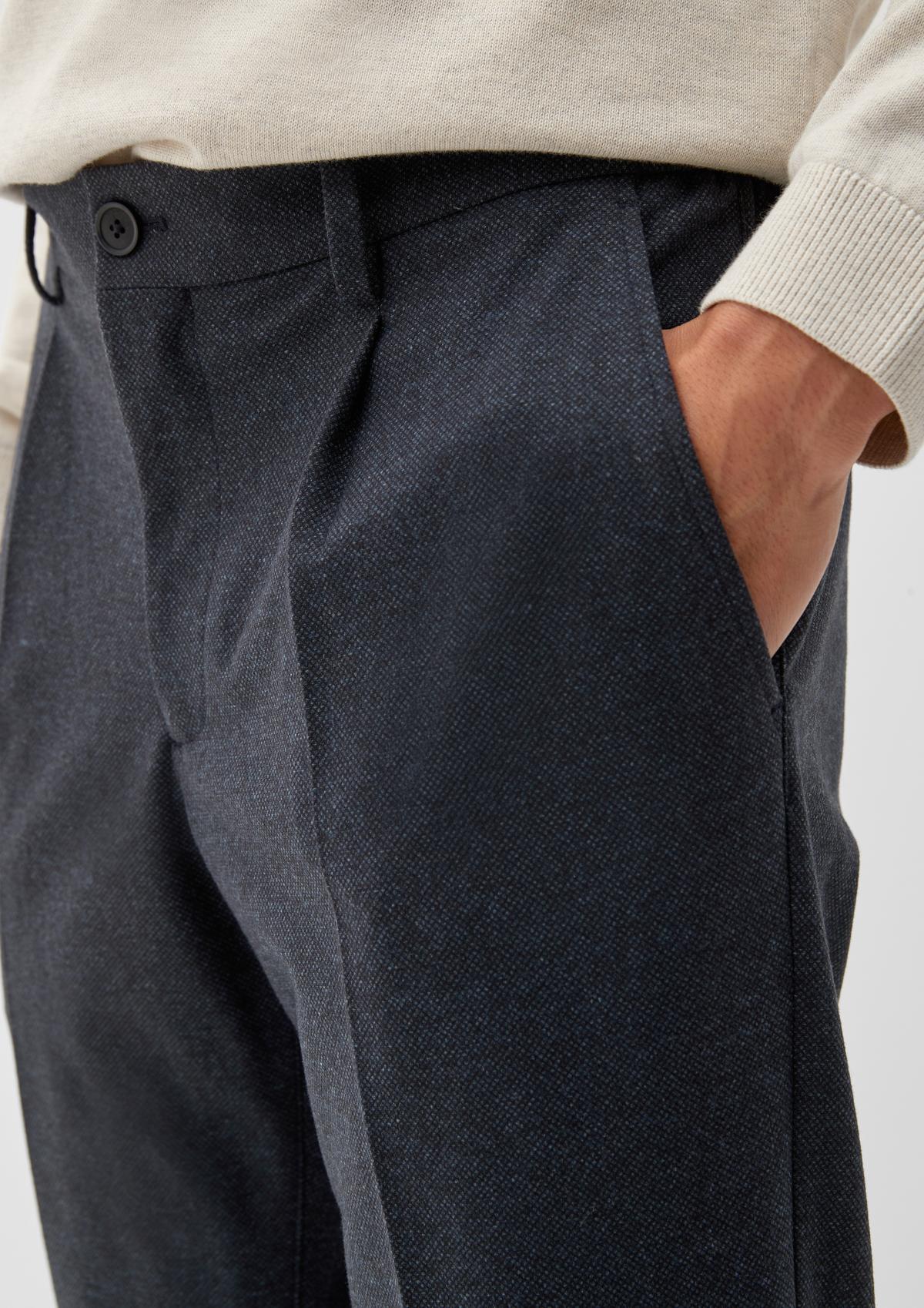 s.Oliver Slim : pantalon à pinces en jersey