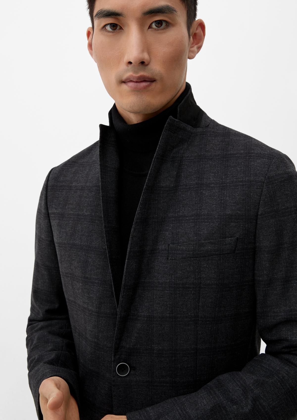 s.Oliver Slim fit: sports jacket with a check pattern
