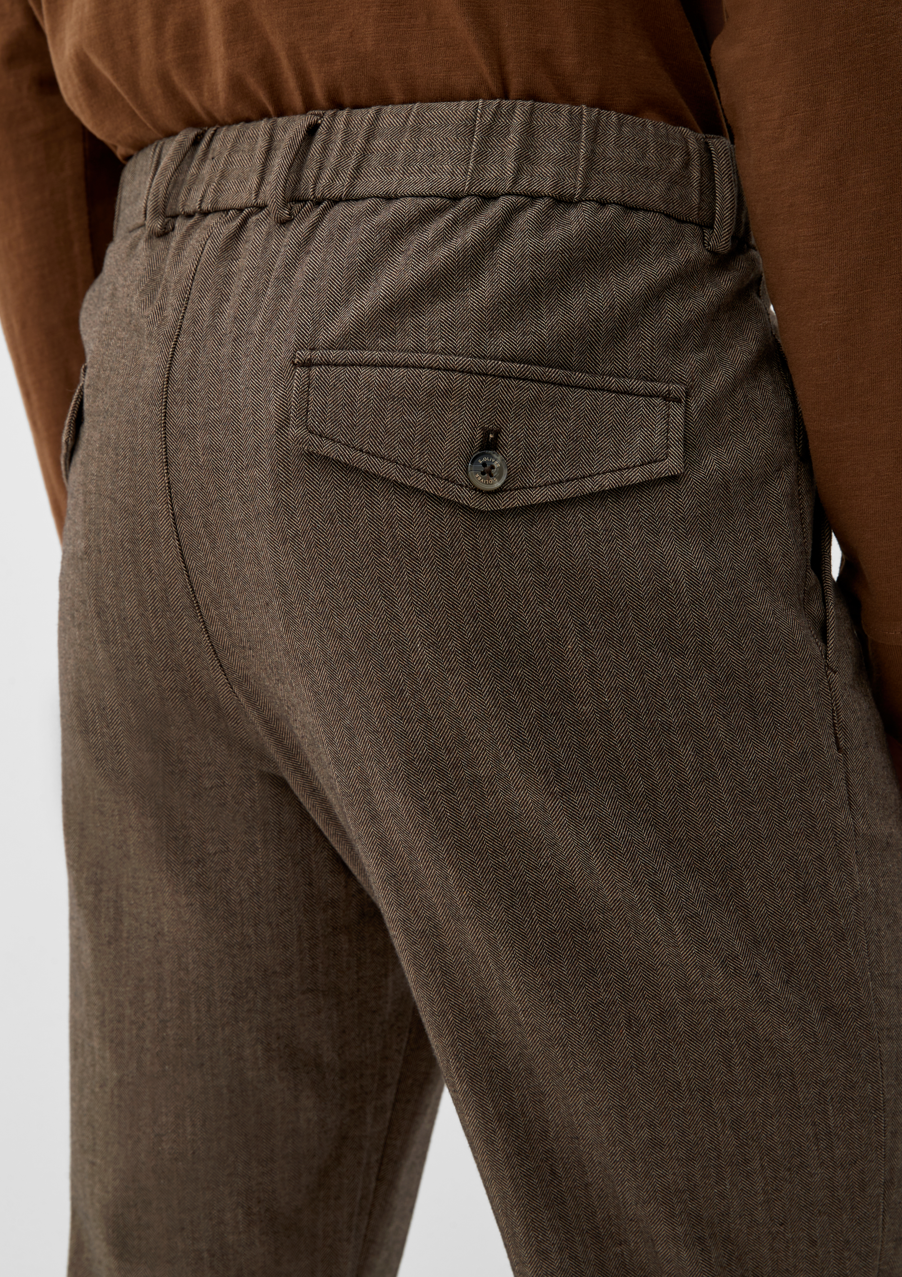 Hose aus Viskosestretch - mokka | s.Oliver 