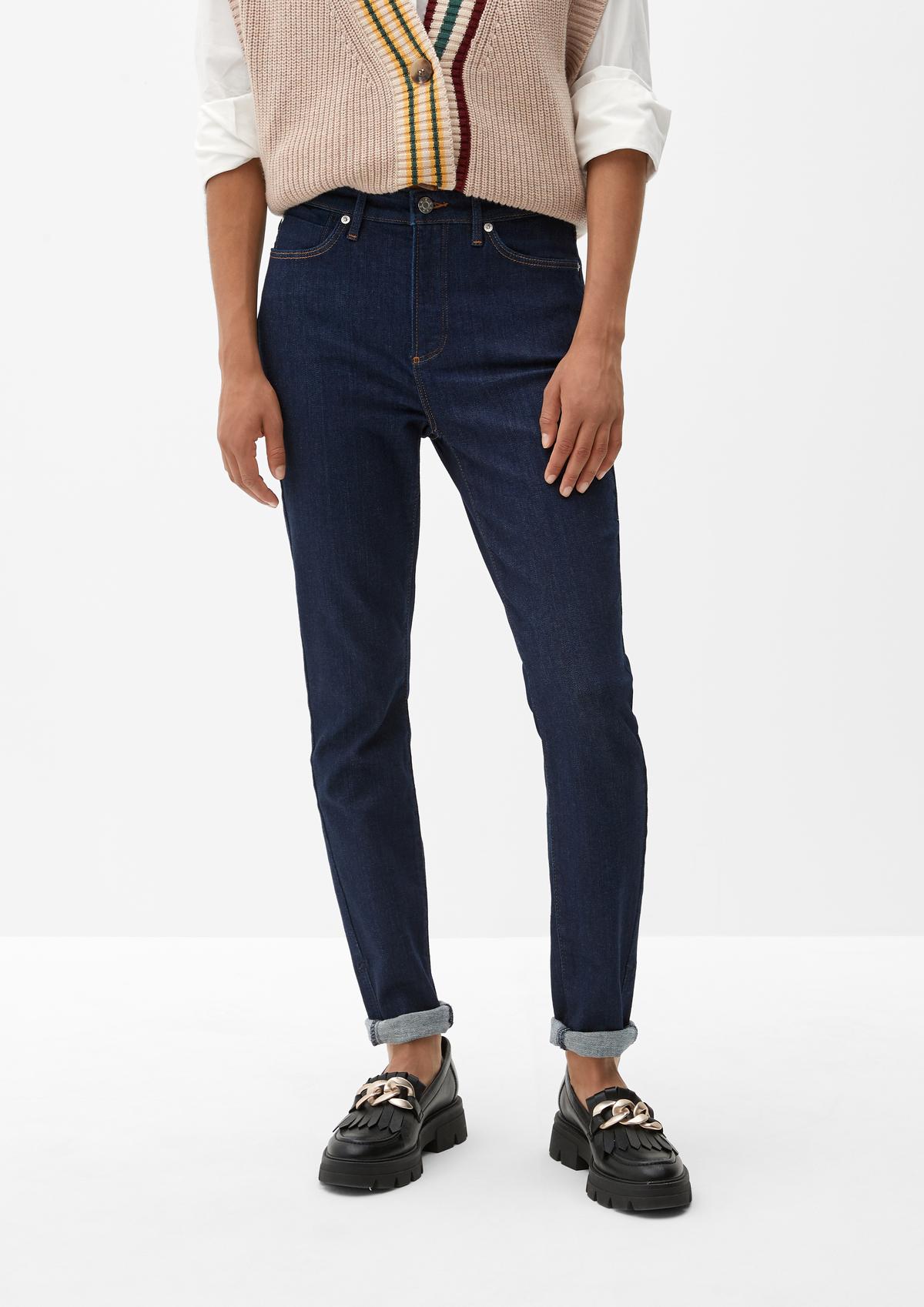 s.Oliver Skinny fit: jeans with a garment wash