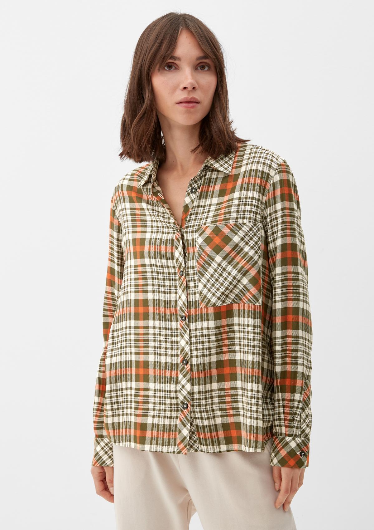 s.Oliver Modal blend check blouse