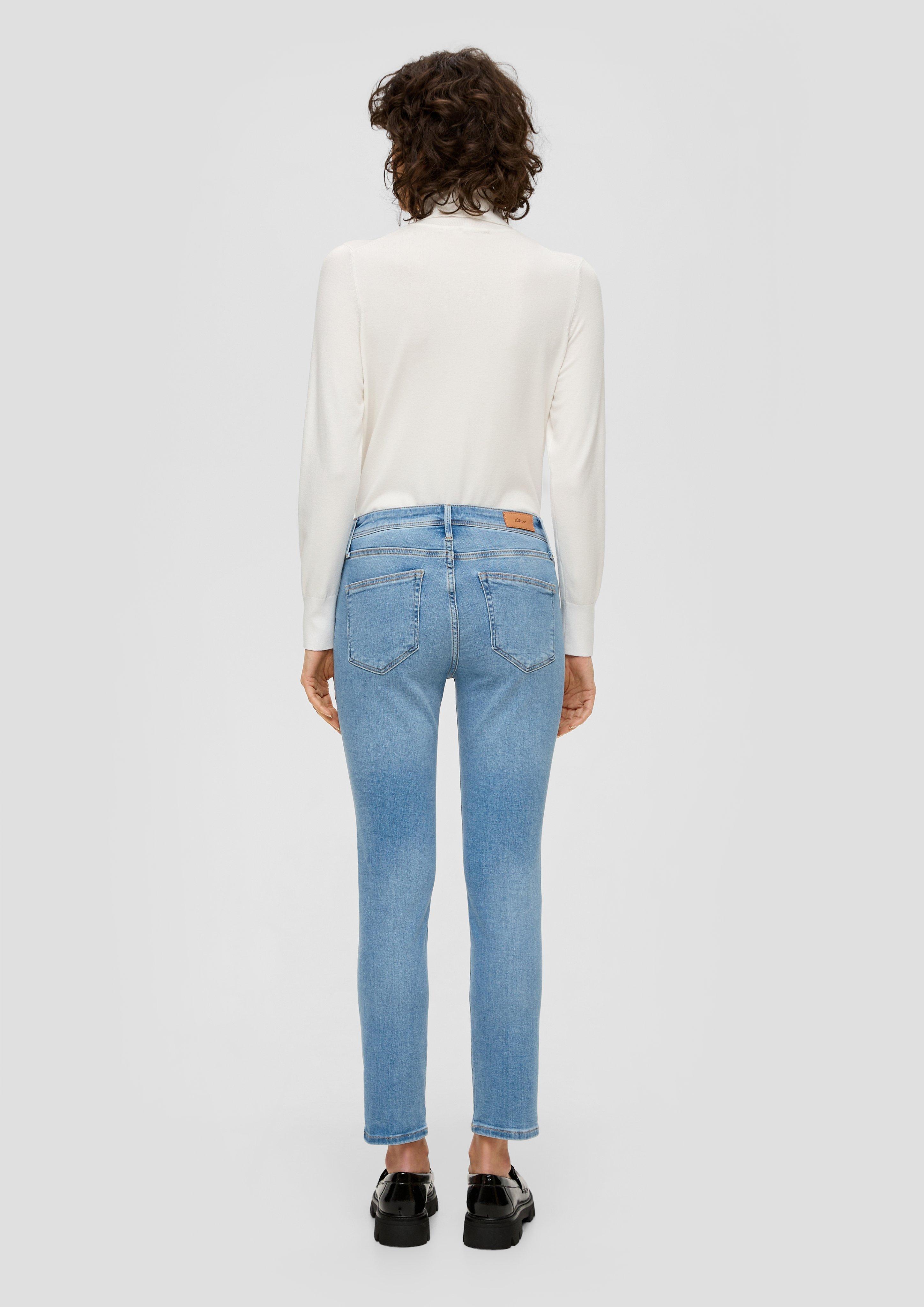 Slim fit cropped jeans sky blue s.Oliver