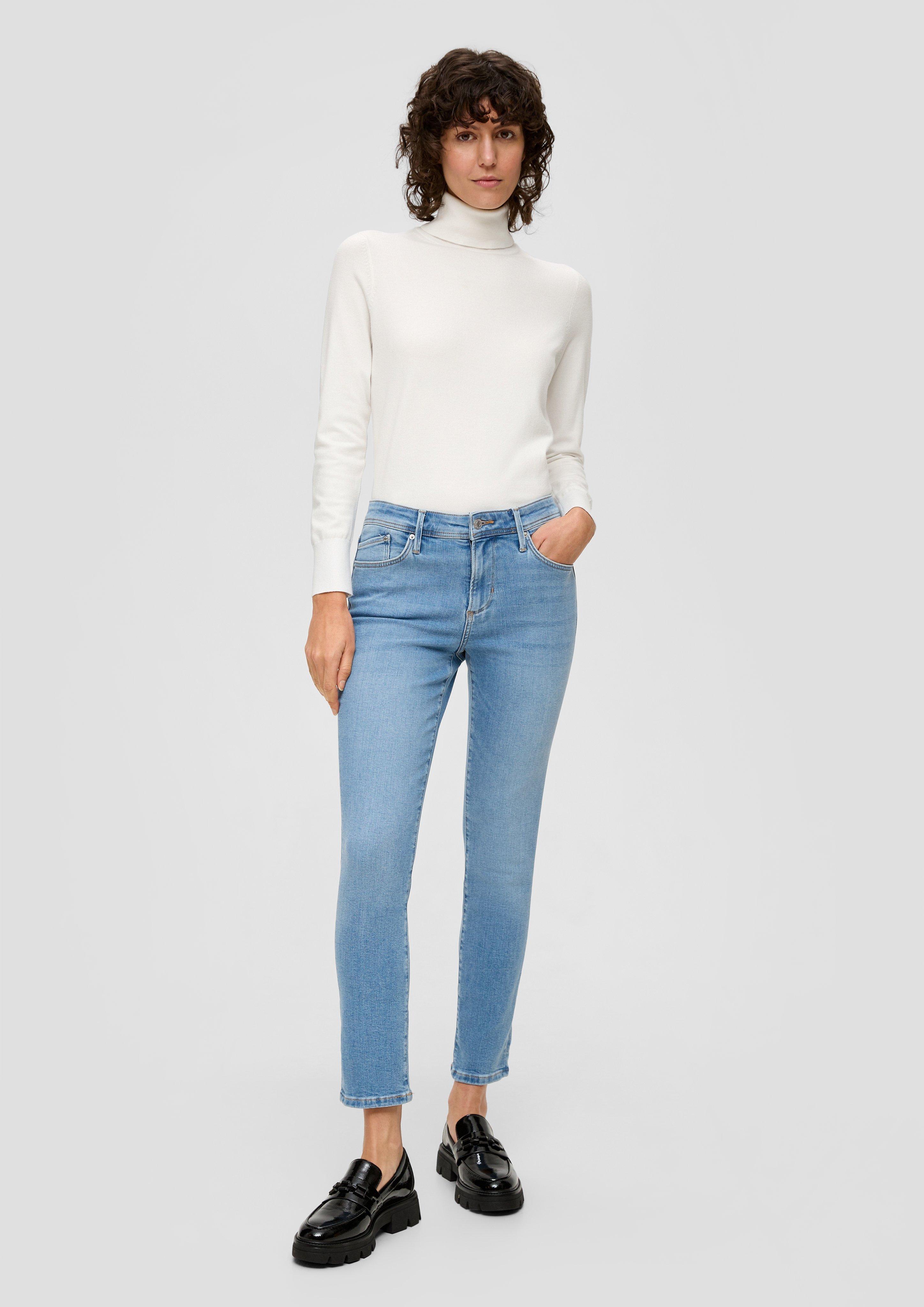 Slim fit cropped jeans sky blue s.Oliver