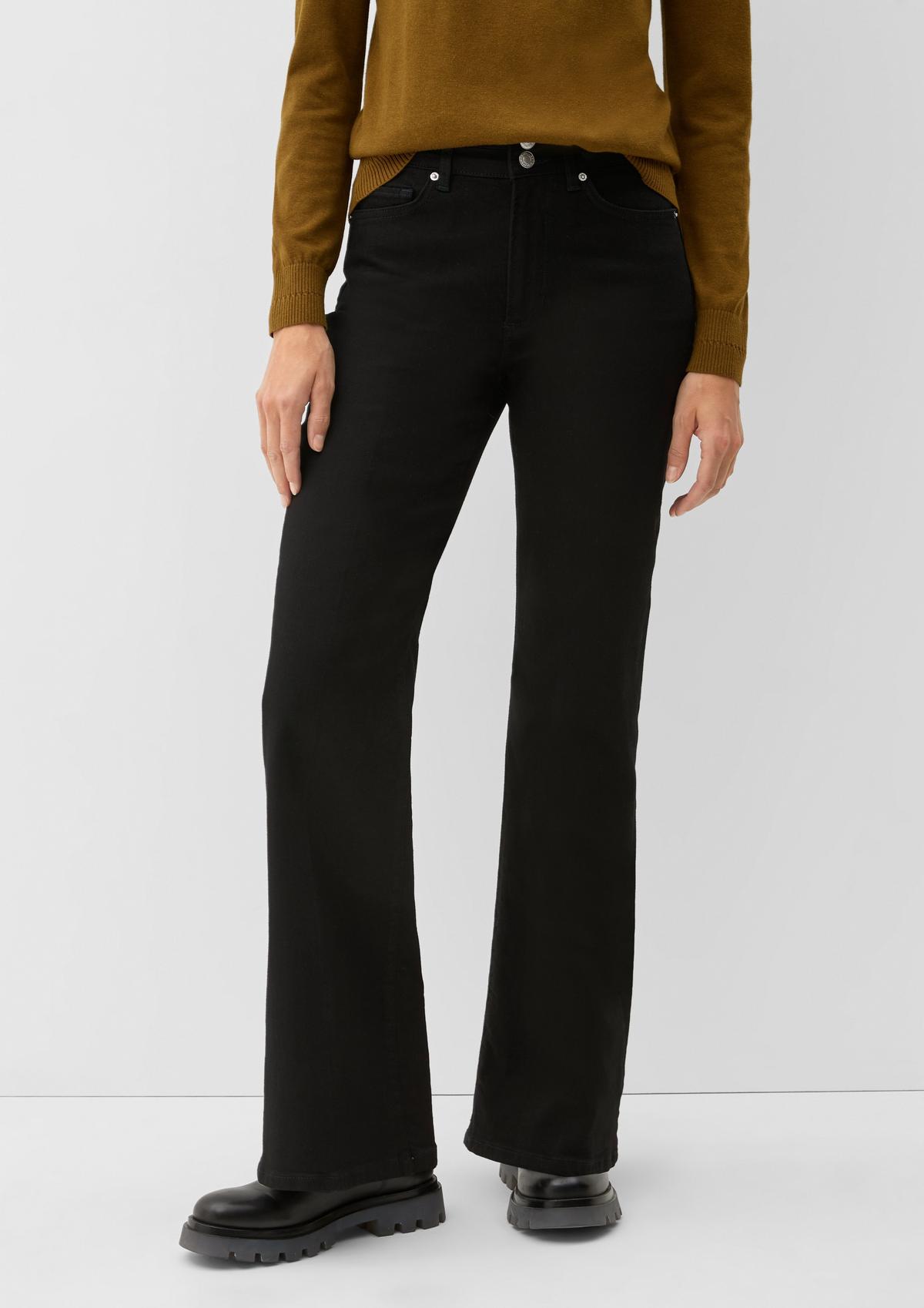 s.Oliver Slim fit: flared high-rise jeans