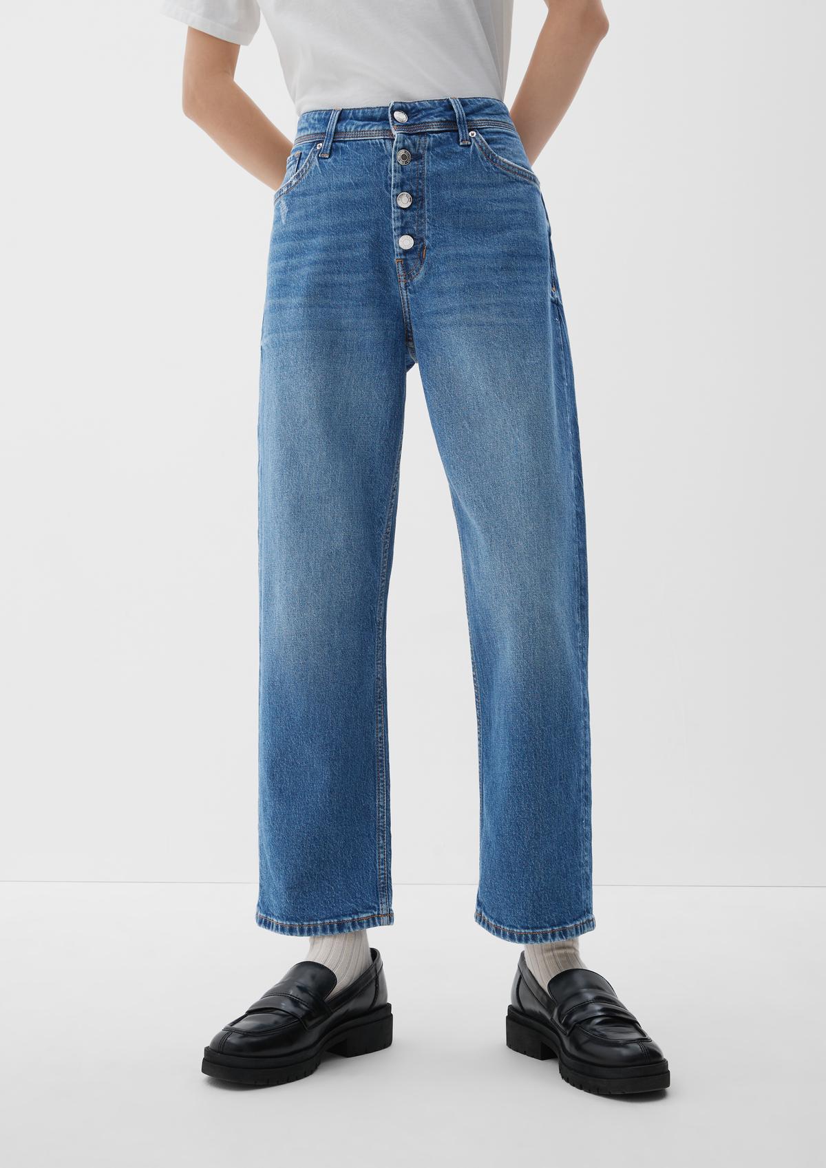s.Oliver Regular: džínsové nohavice s opaskom