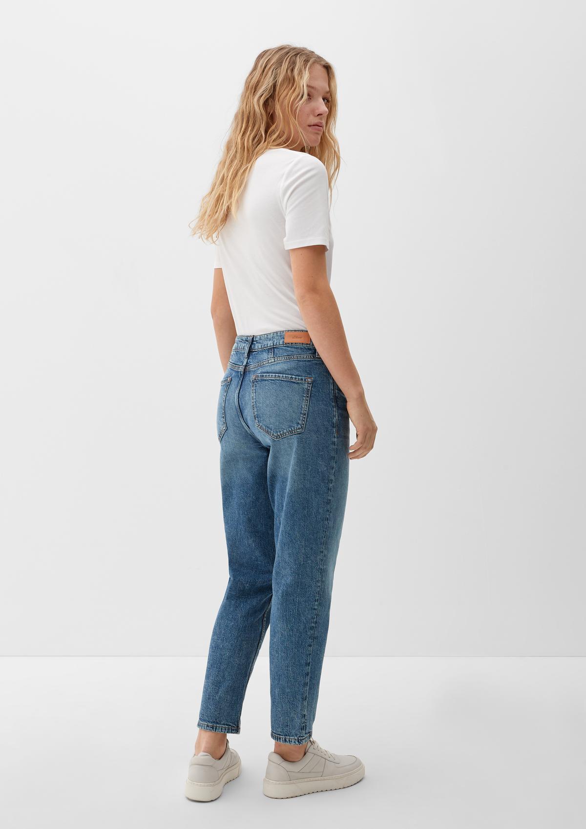s.Oliver Ankle-length jeans / regular fit / high rise / barrel leg