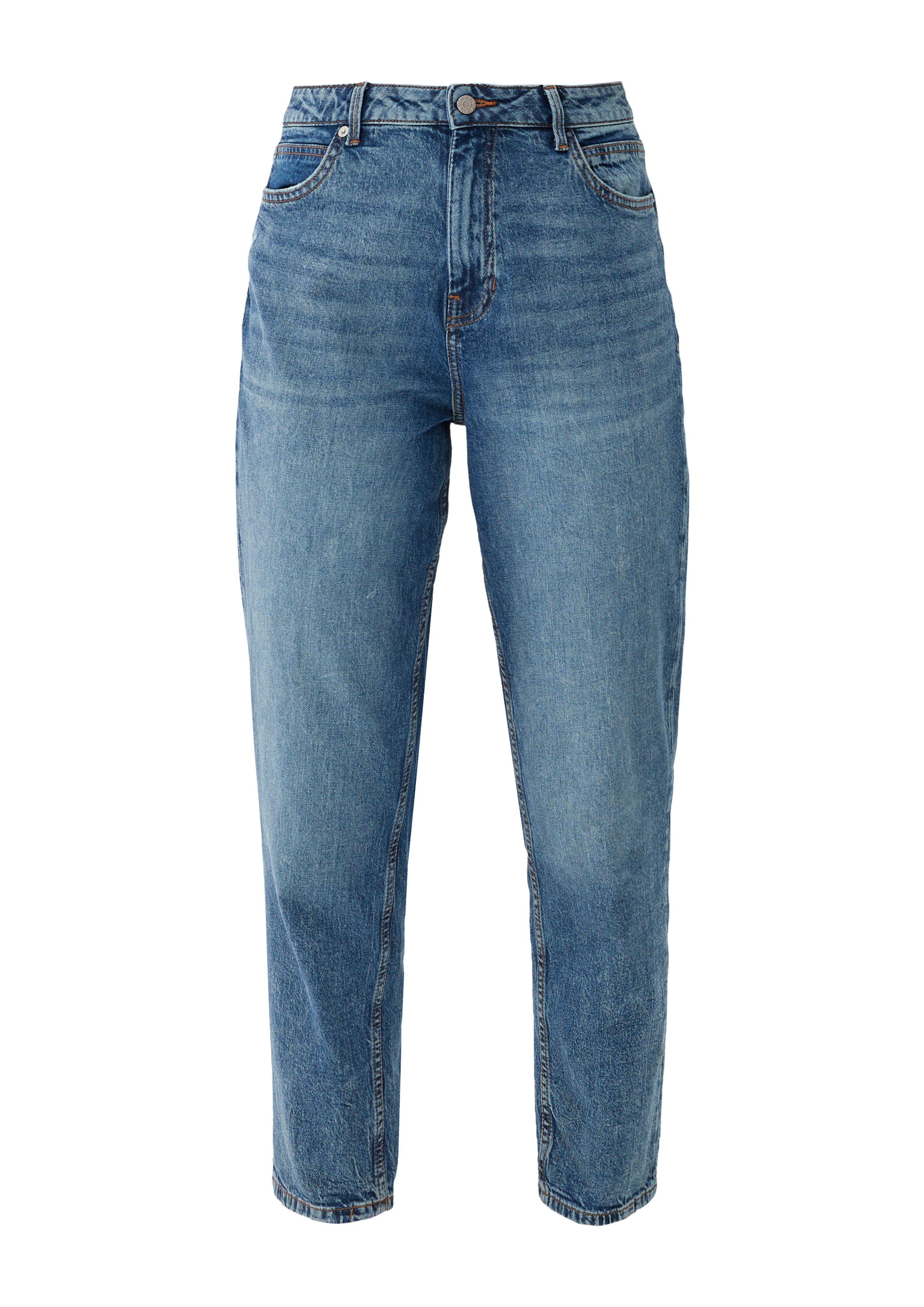 s.Oliver - Ankle-Jeans / Regular Fit / High Rise / Barrel Leg, Damen, blau