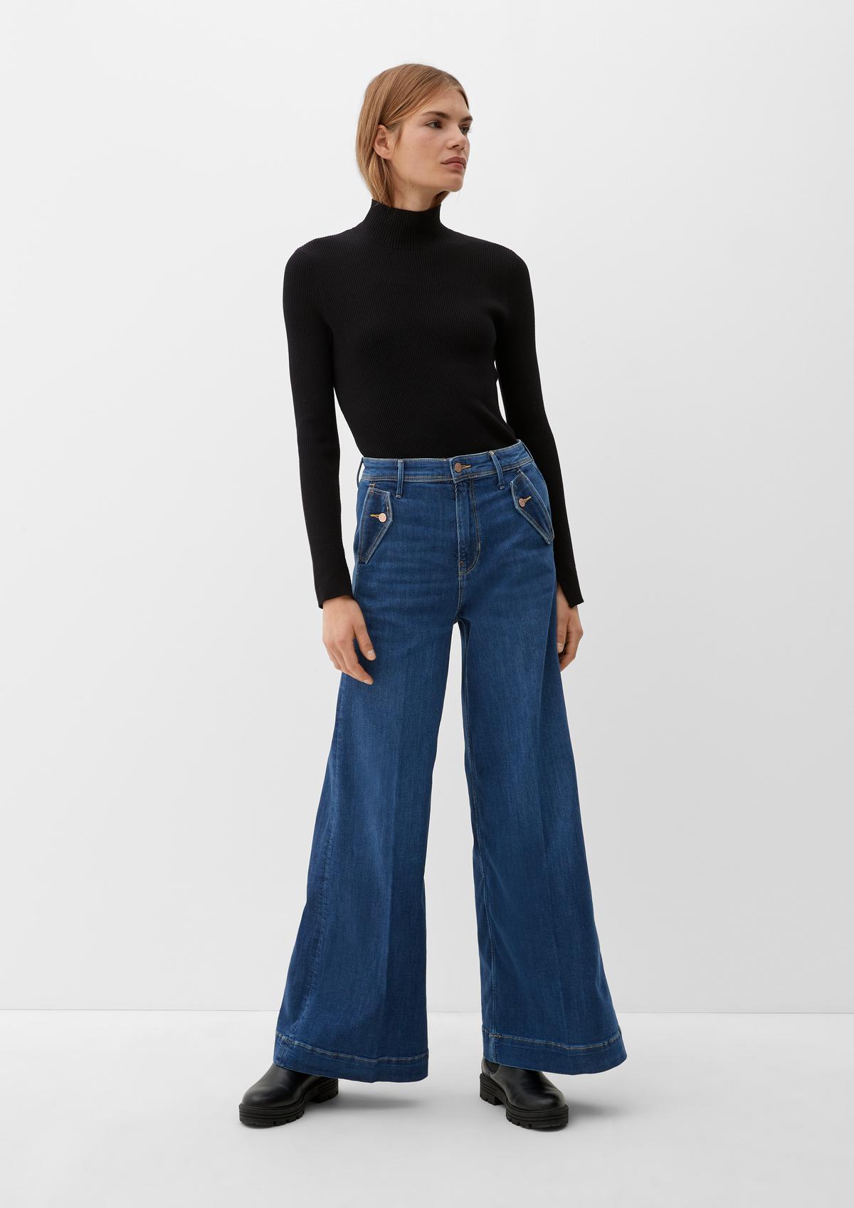 s.Oliver Regular: džínsy so širokými nohavicami