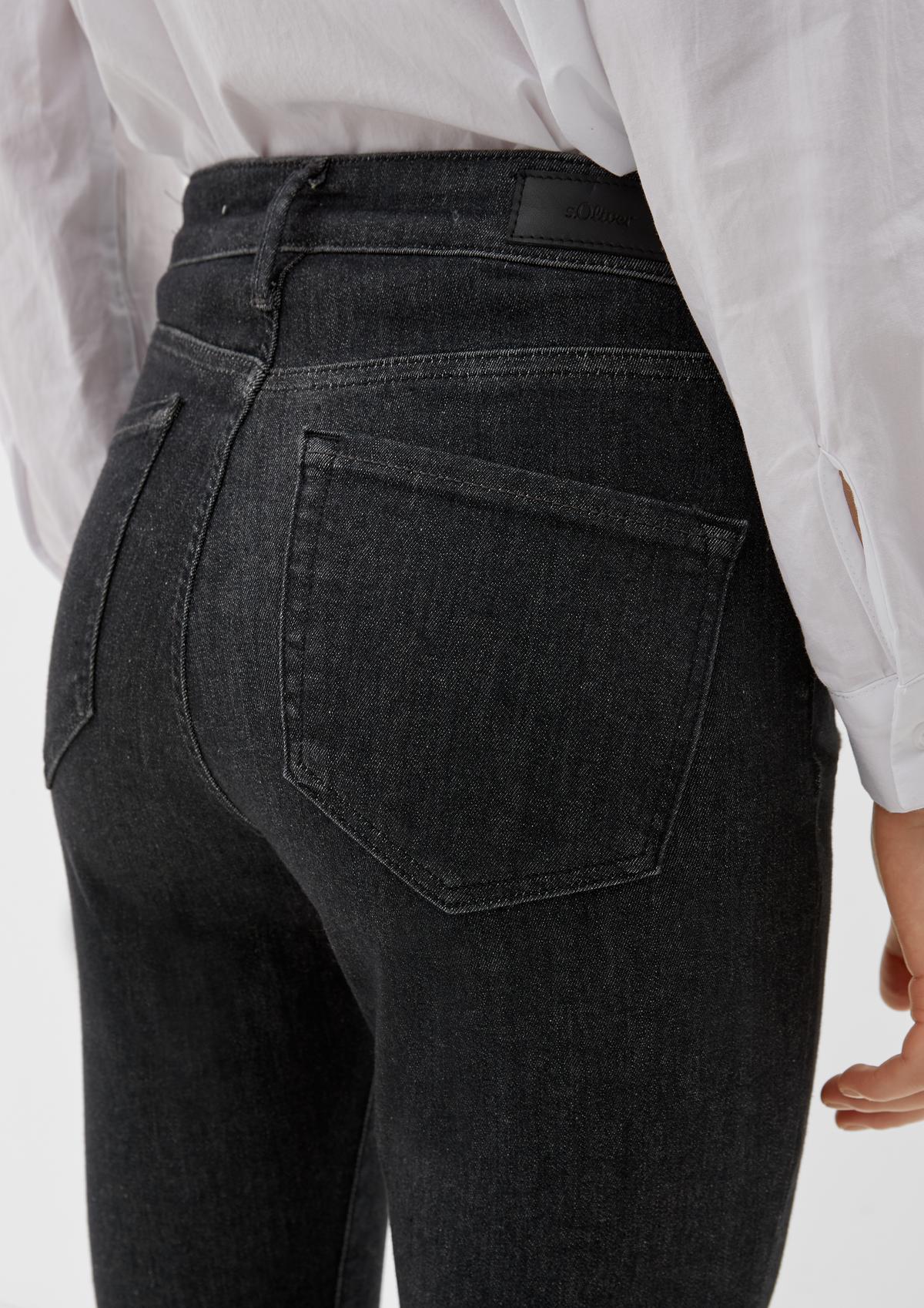 s.Oliver Skinny: oprijete jeans hlače spranega videza