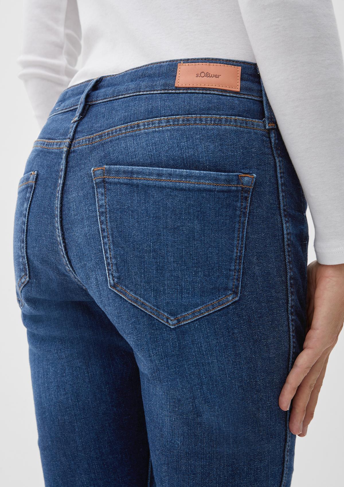 s.Oliver Jeans hlače Izabell/kroj Skinny Fit/Mid Rise/oprijete hlačnice