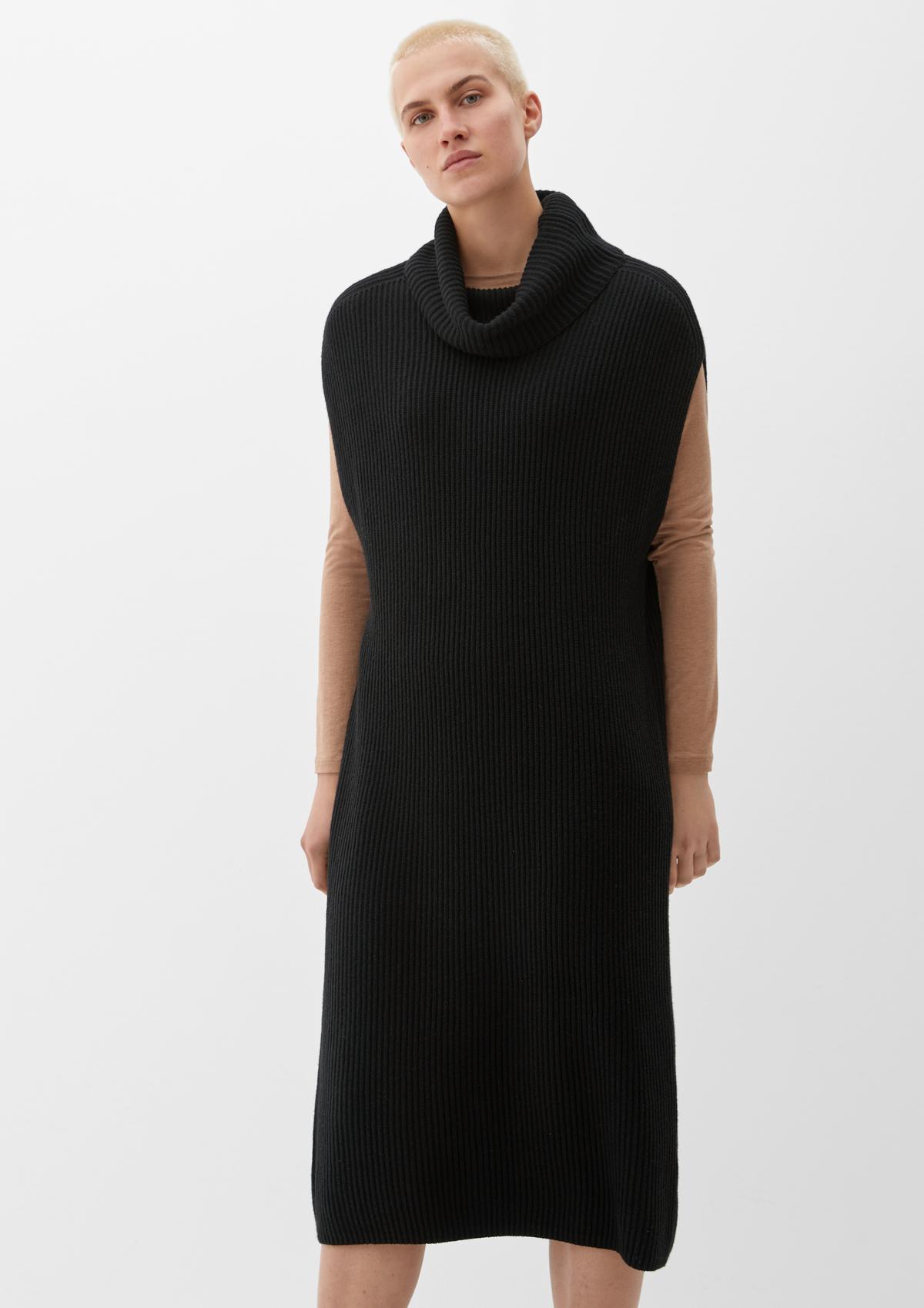 Ribbed Knit Mock Neck Dress – Raw Fashion