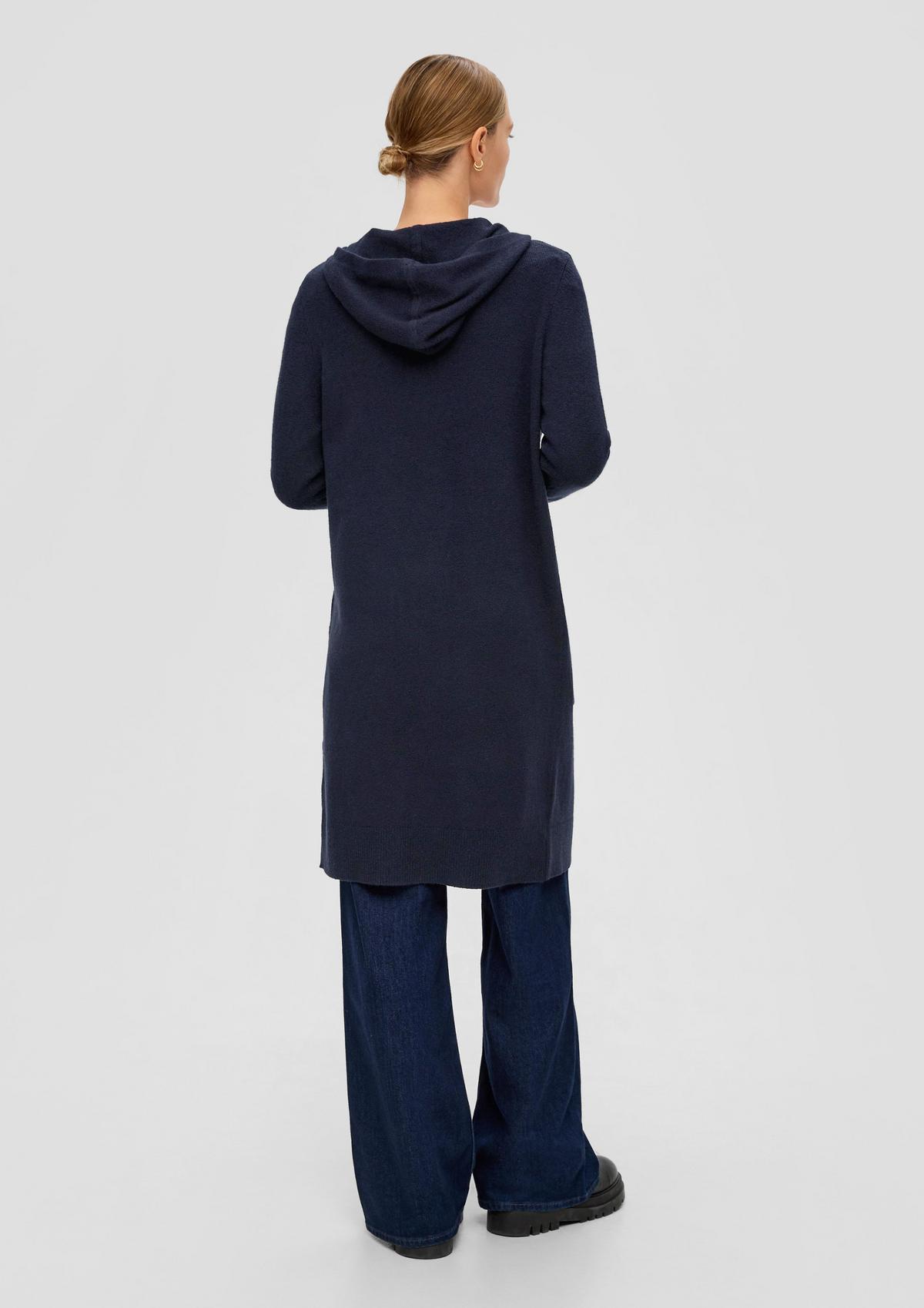 s.Oliver Open-front cardigan in blended wool