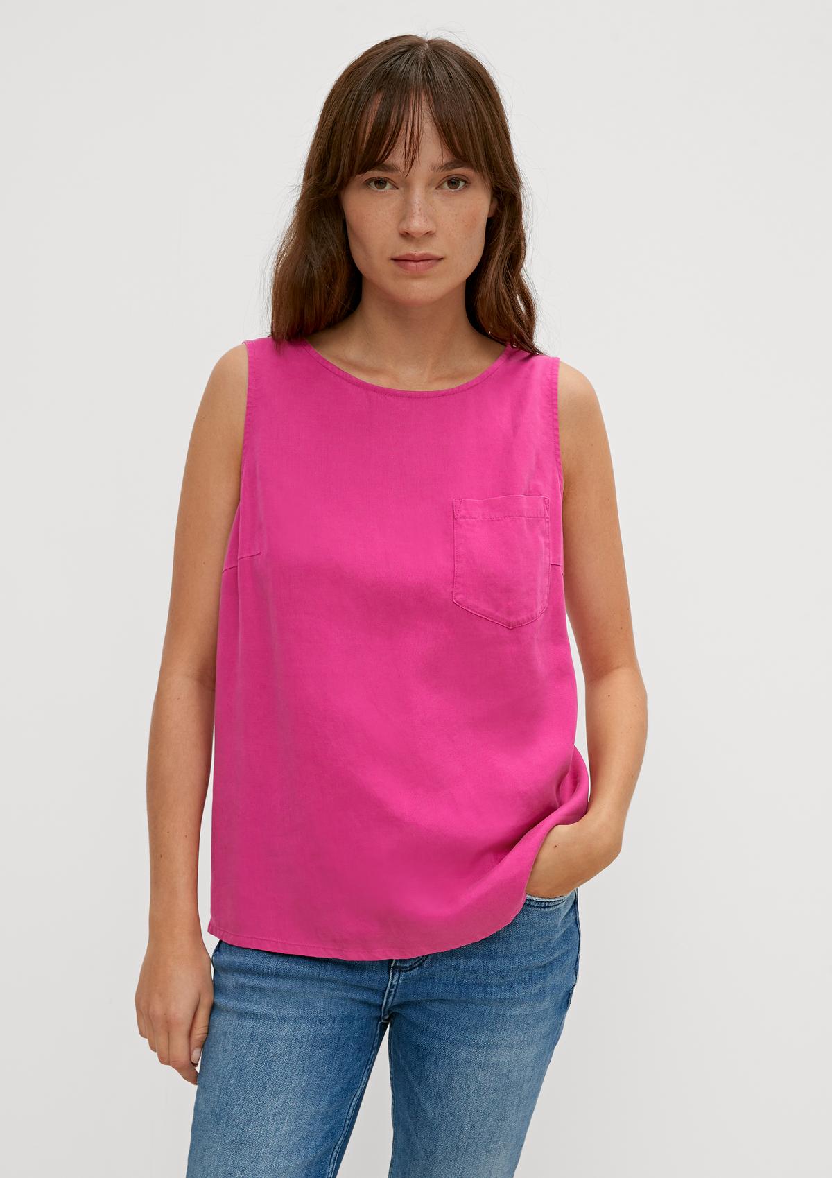 comma Sleeveless lyocell blouse