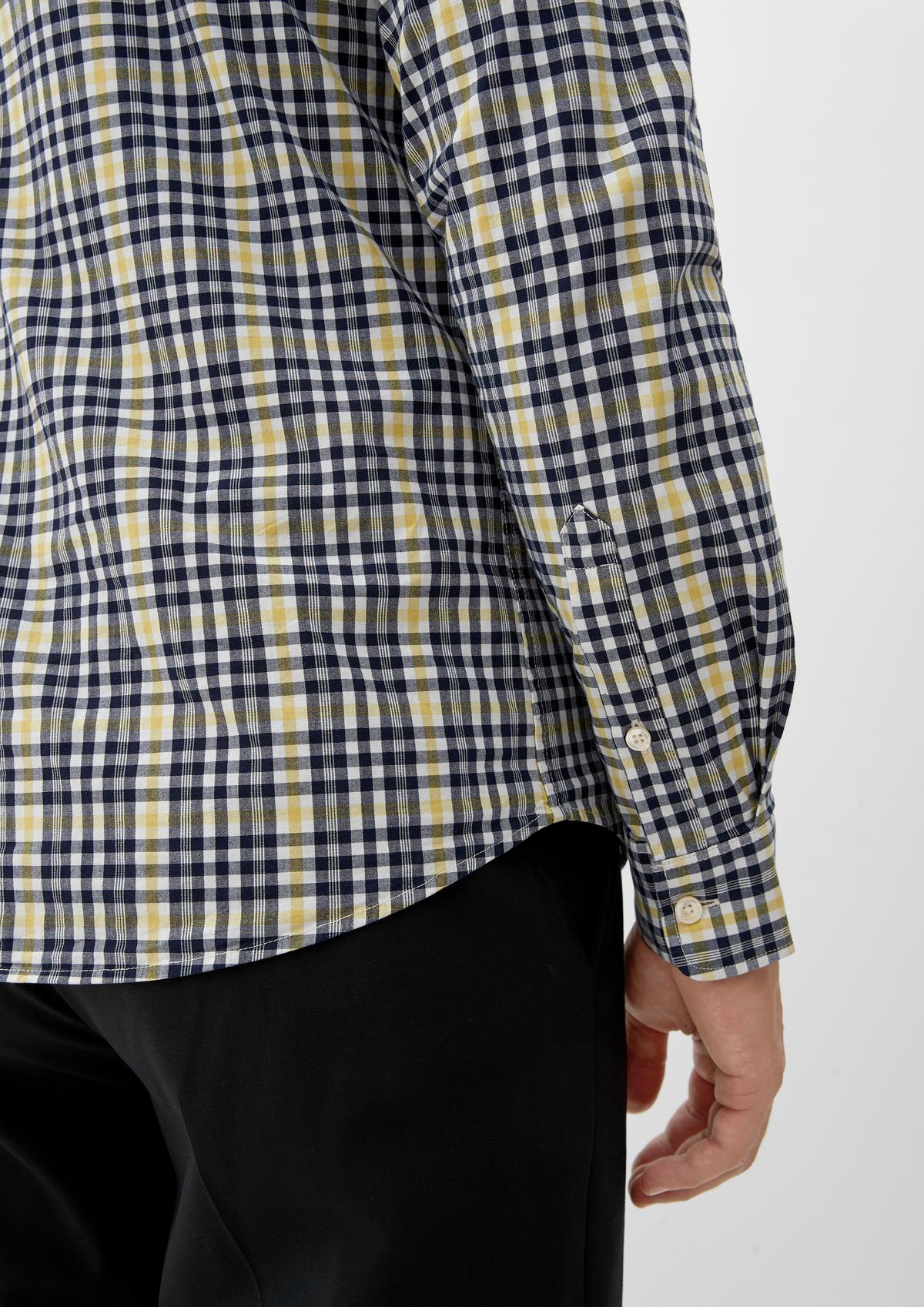 s.Oliver Slim: Hemd mit Button-down-Kragen