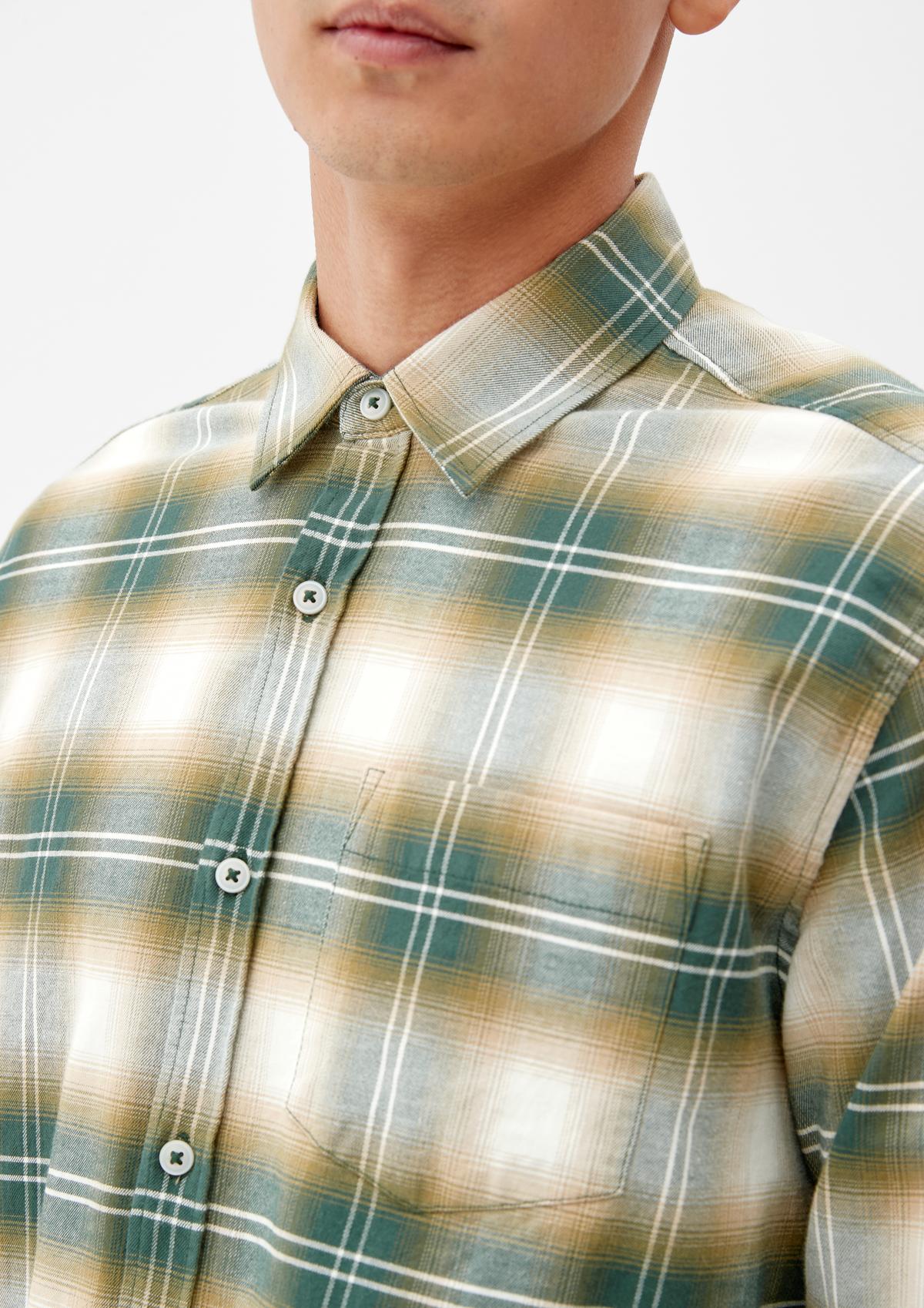 s.Oliver Regular : chemise à carreaux en flanelle