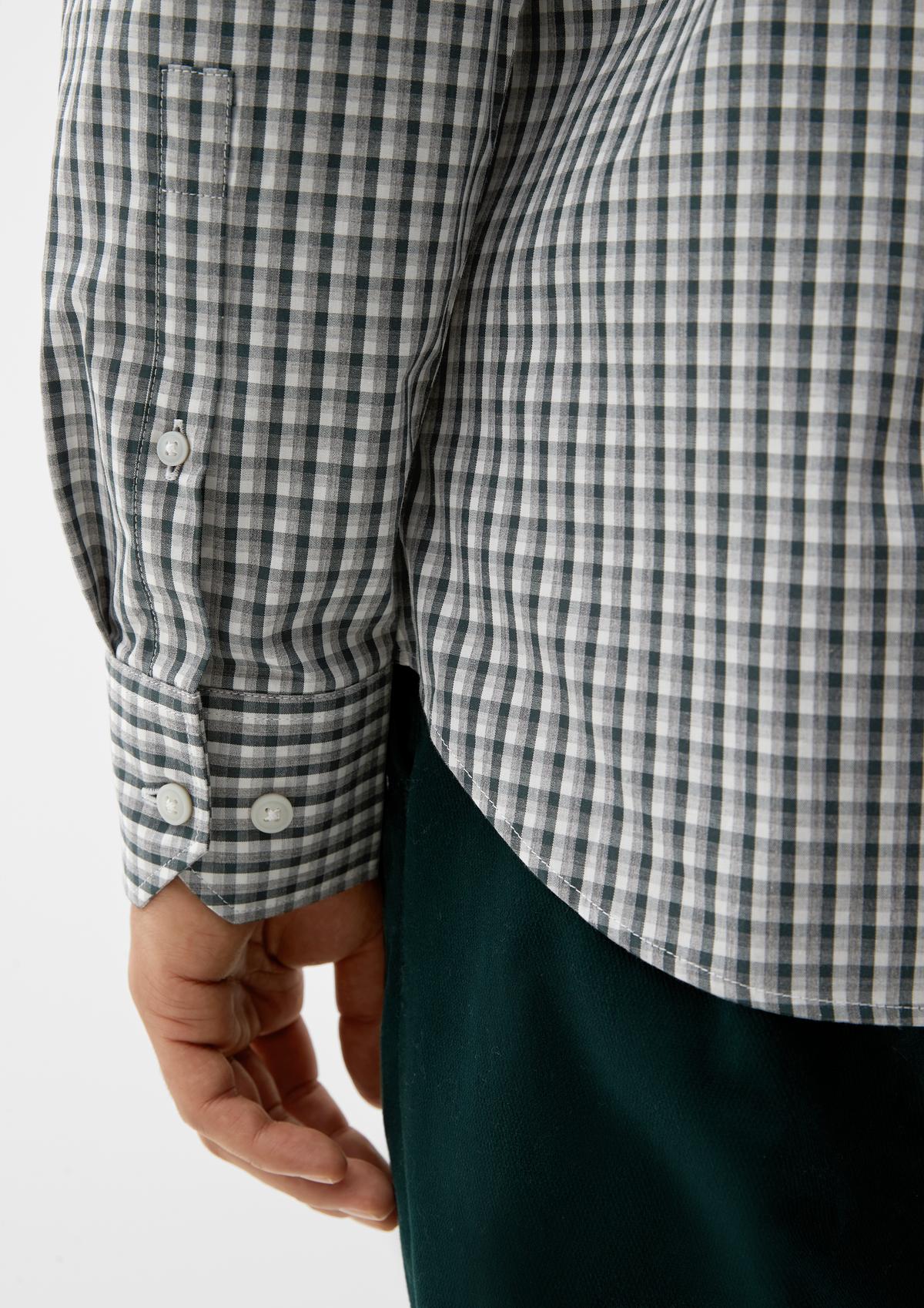 s.Oliver Slim : chemise à carreaux en coton