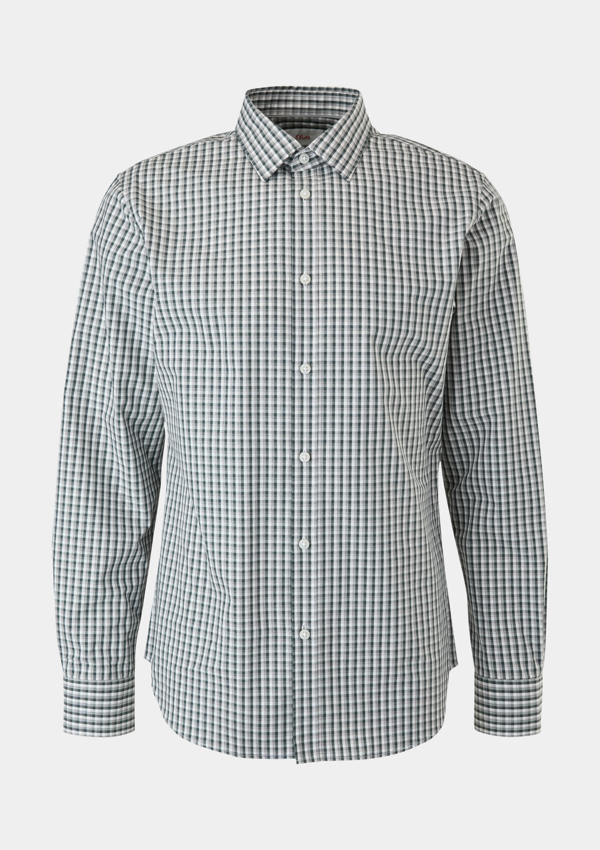 s.Oliver Slim : chemise à carreaux en coton