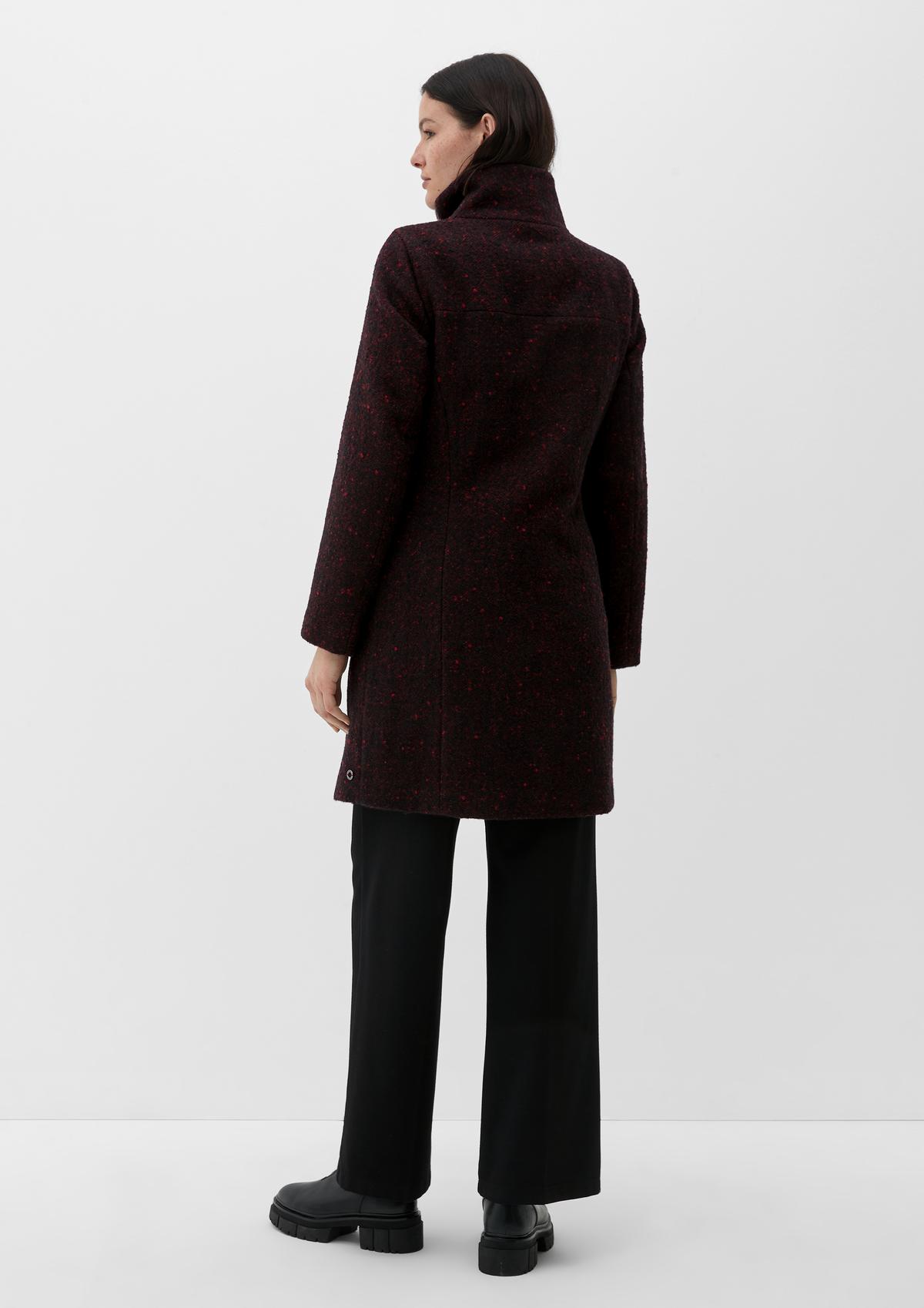 s.Oliver Herringbone coat in a wool blend
