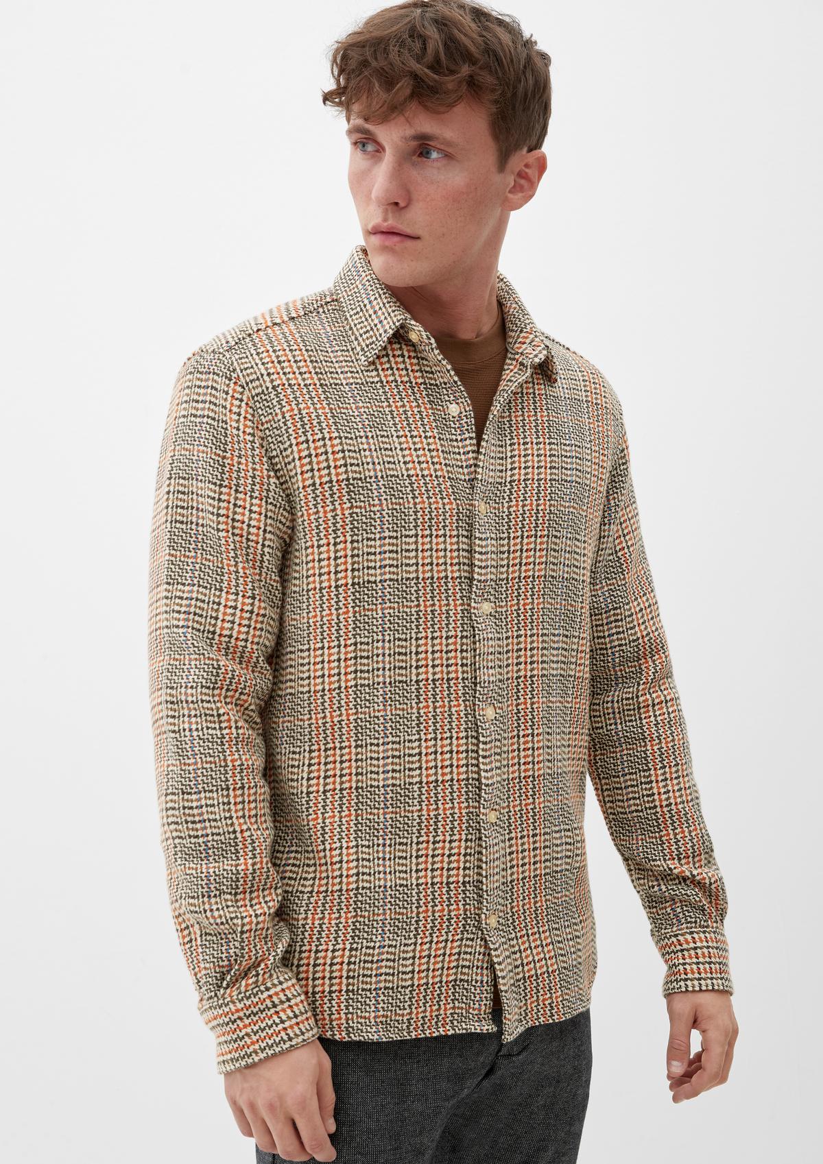 s.Oliver Regular: geruit twill overhemd