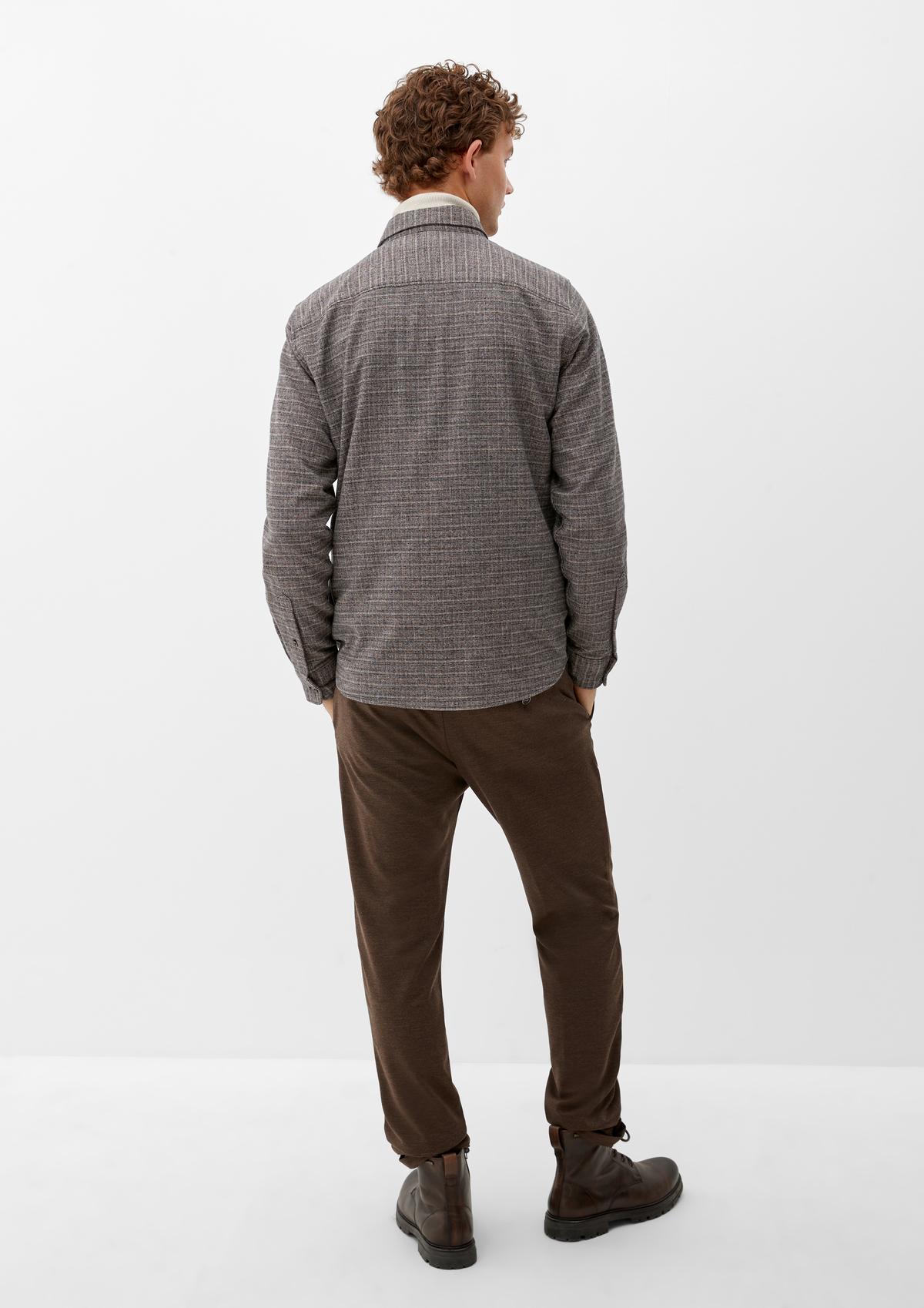 s.Oliver Slim: Hemd aus Baumwolltwill