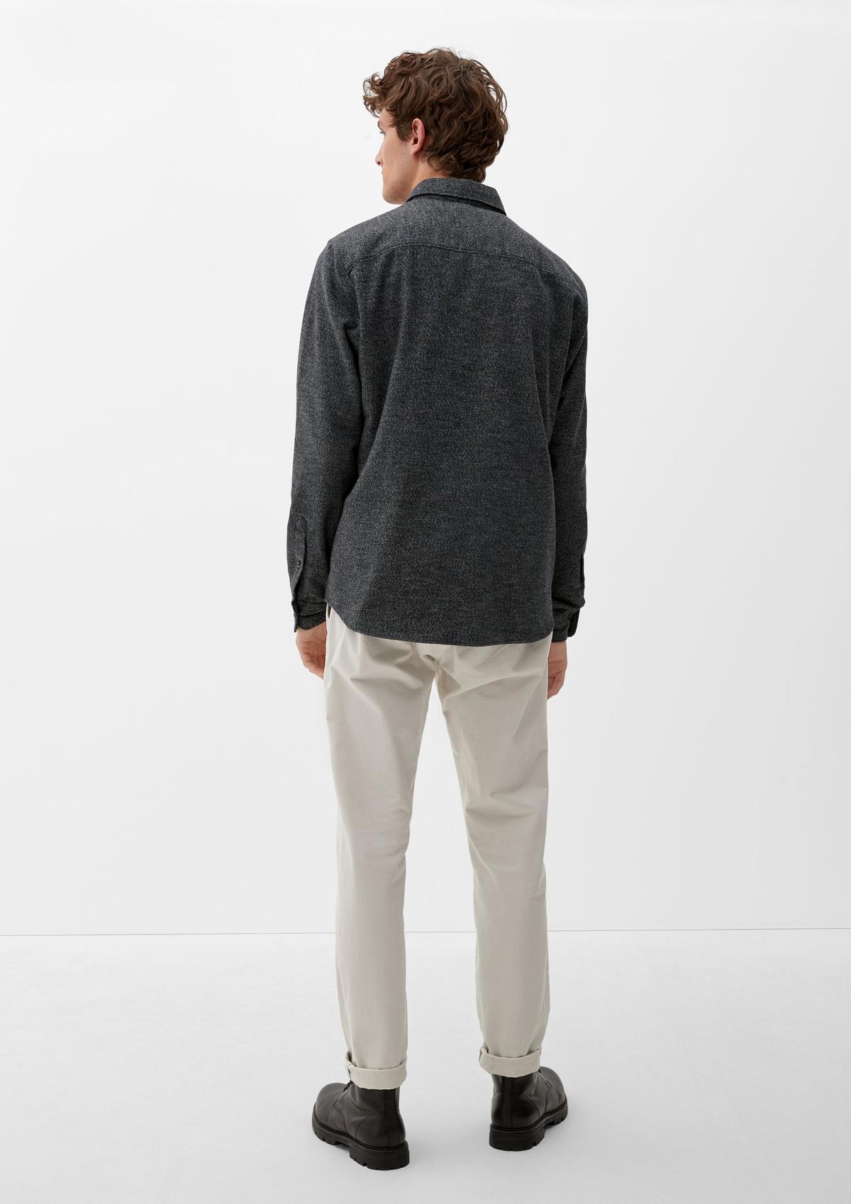 s.Oliver Slim : chemise en twill de coton