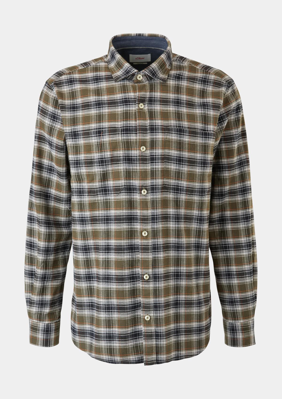s.Oliver Regular fit: twill check shirt