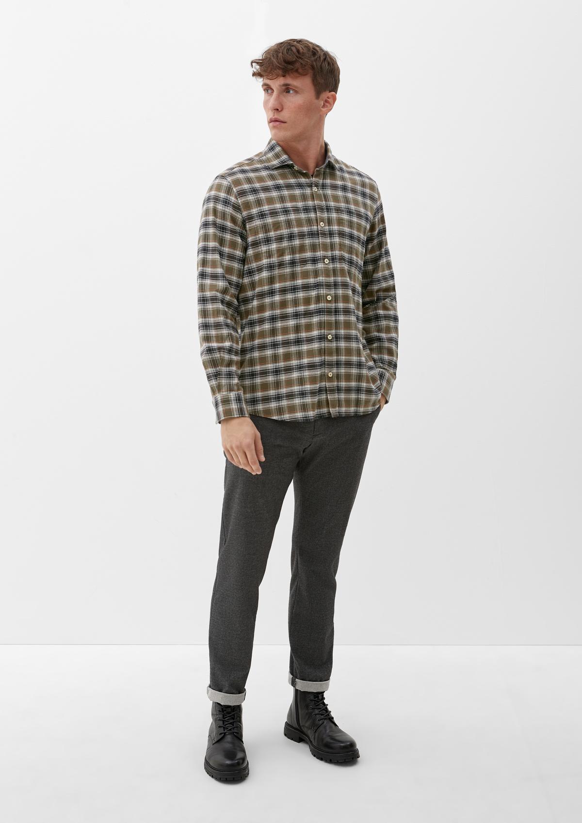 s.Oliver Regular fit: twill check shirt