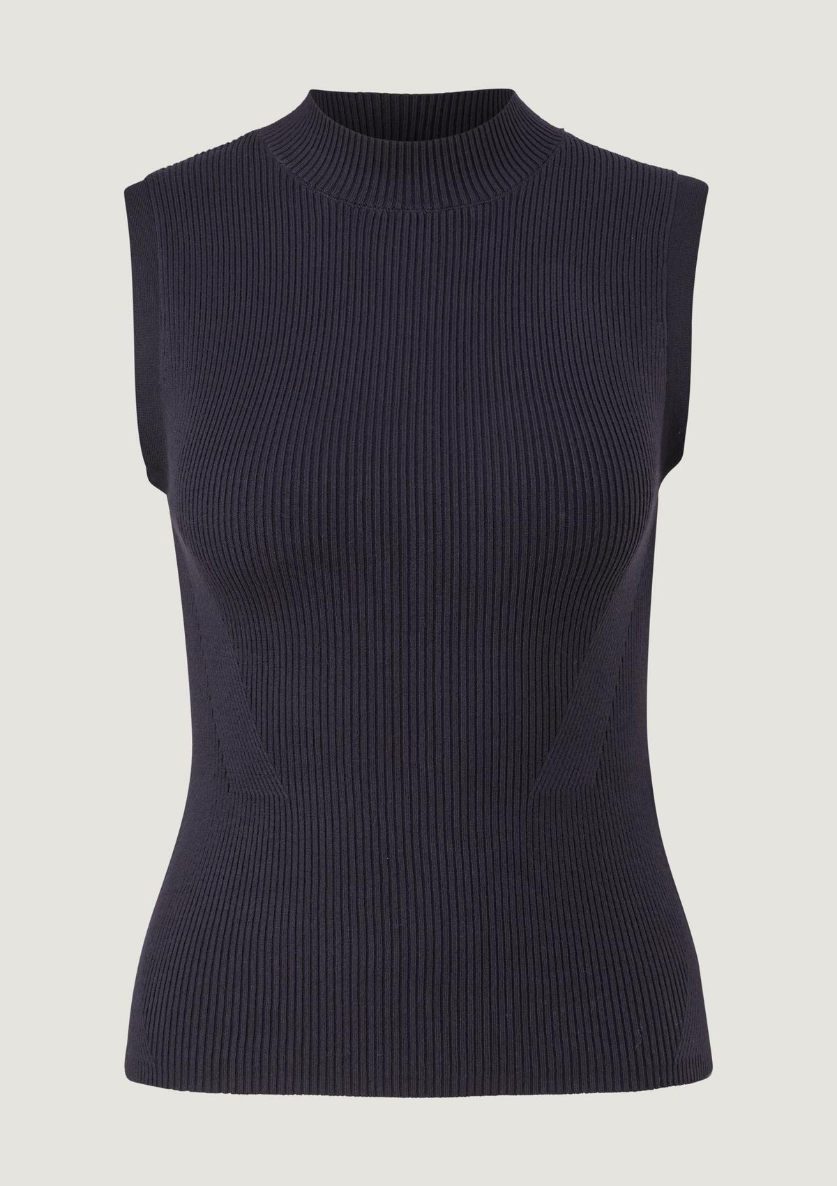 comma Fine knit top in blended viscose