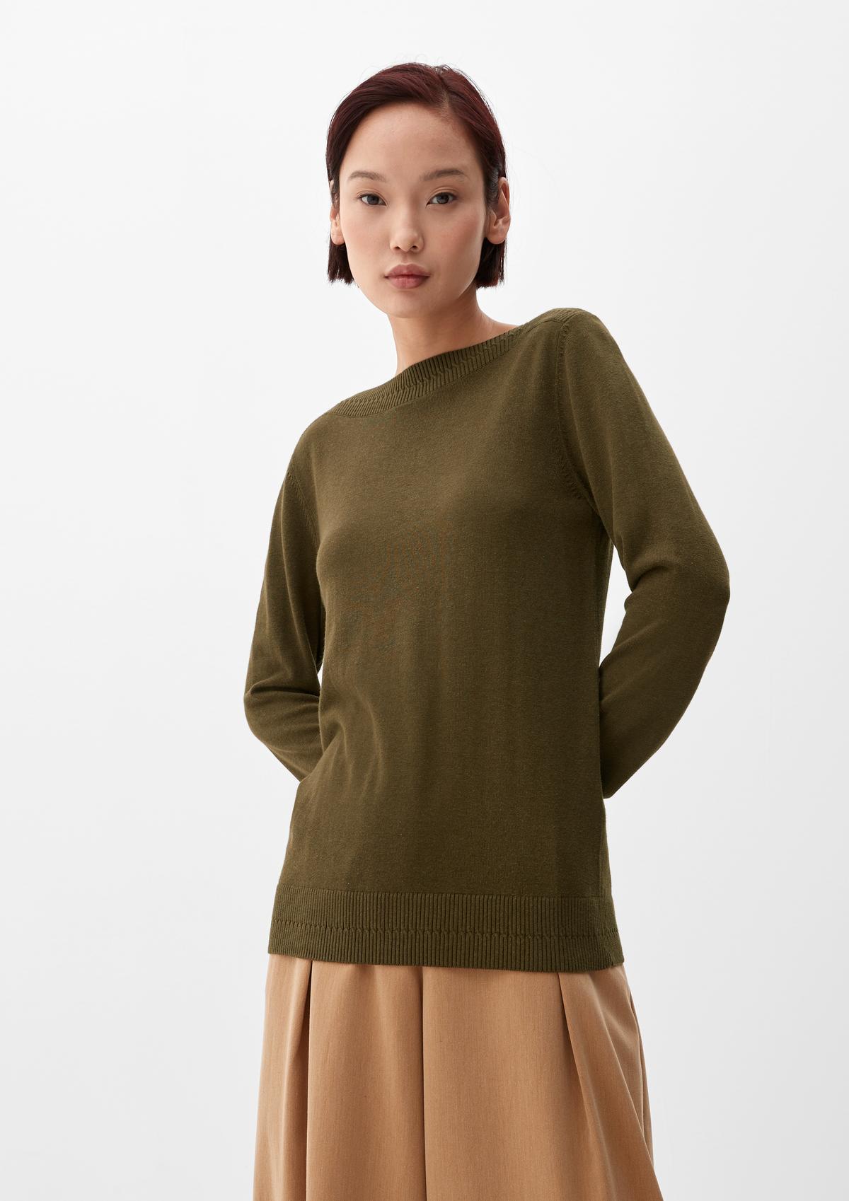 s.Oliver Jumper with a bateau neckline