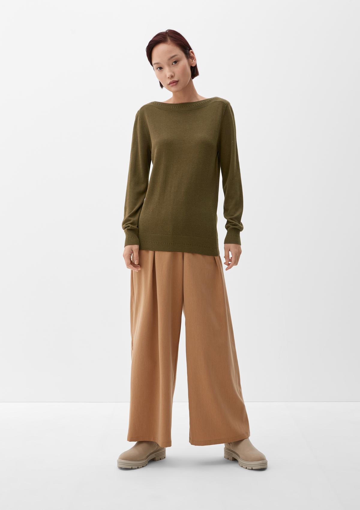 s.Oliver Jumper with a bateau neckline
