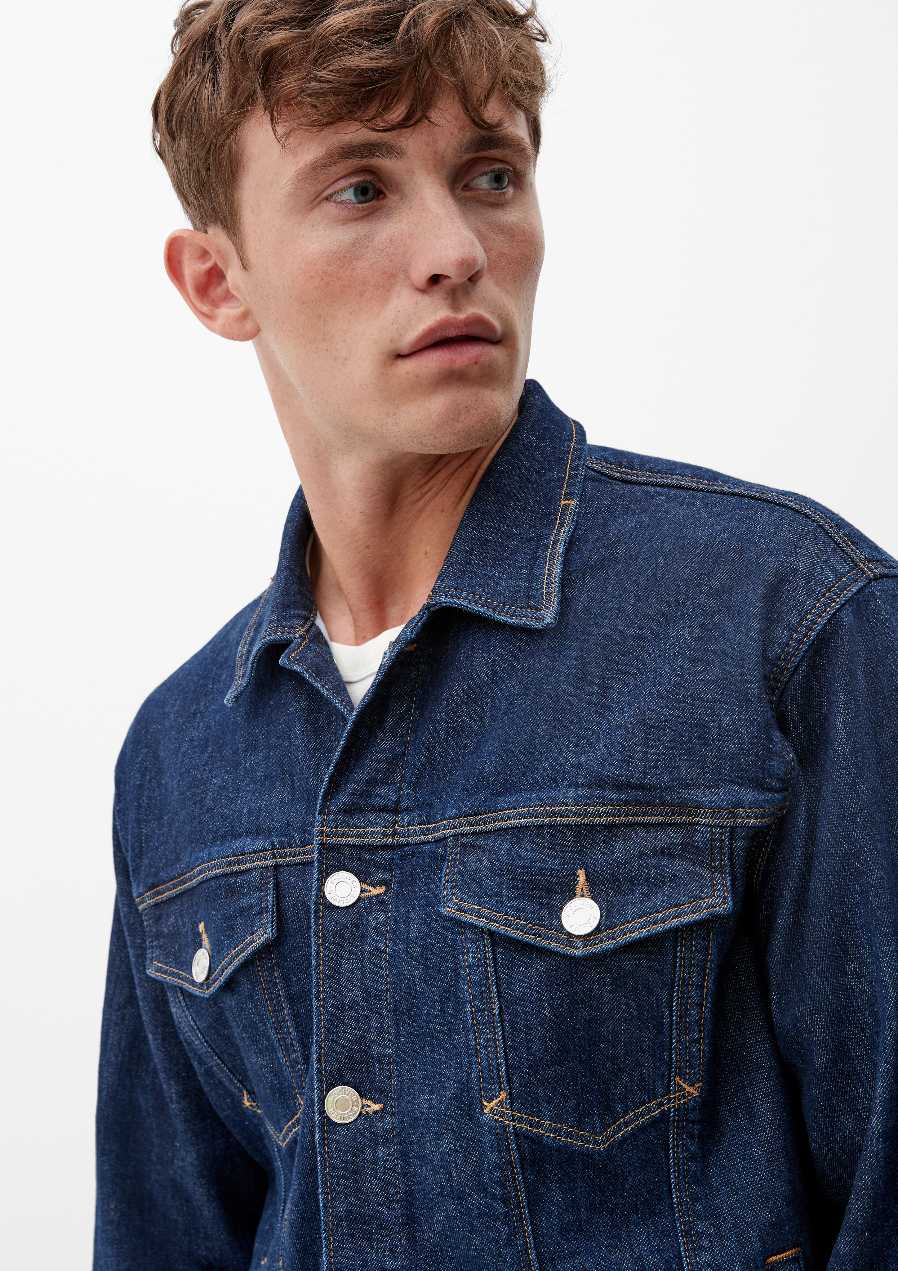 Denim jacket with slash pockets navy s.Oliver