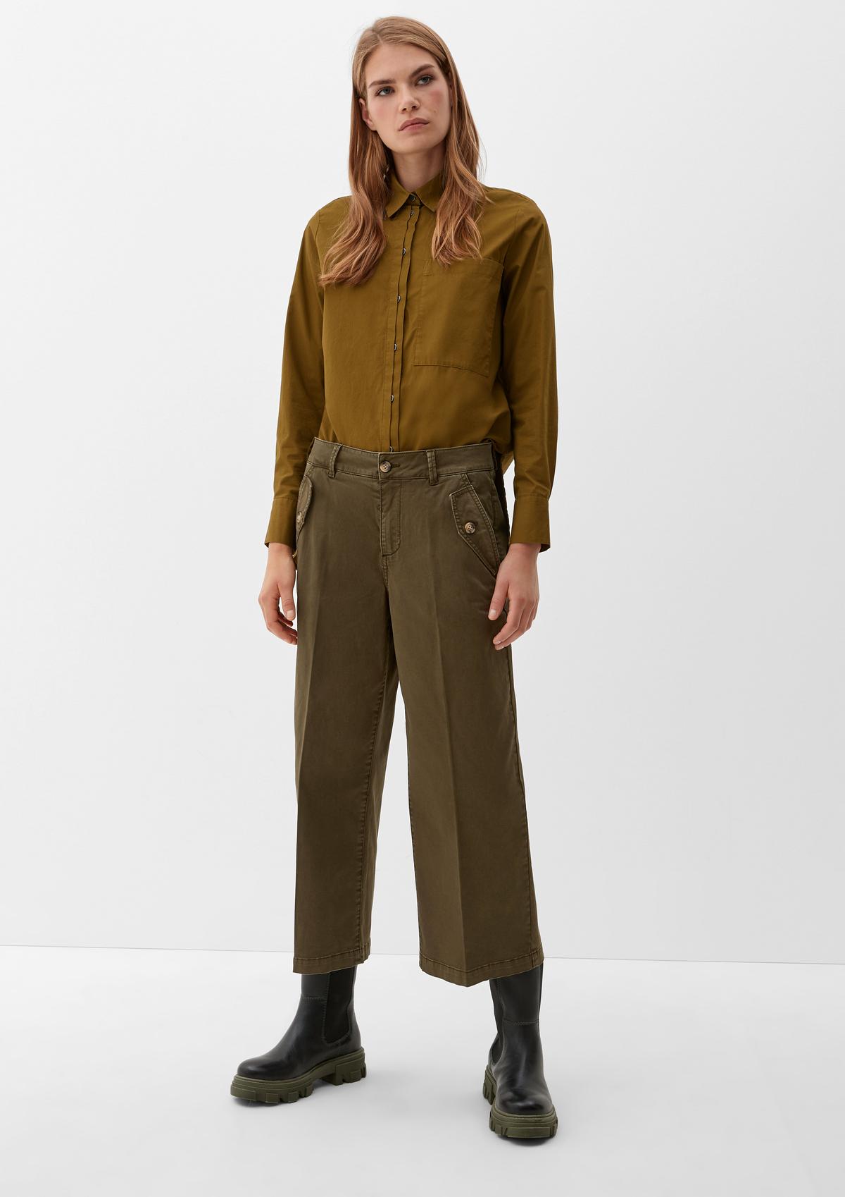 Culottes with flap pockets