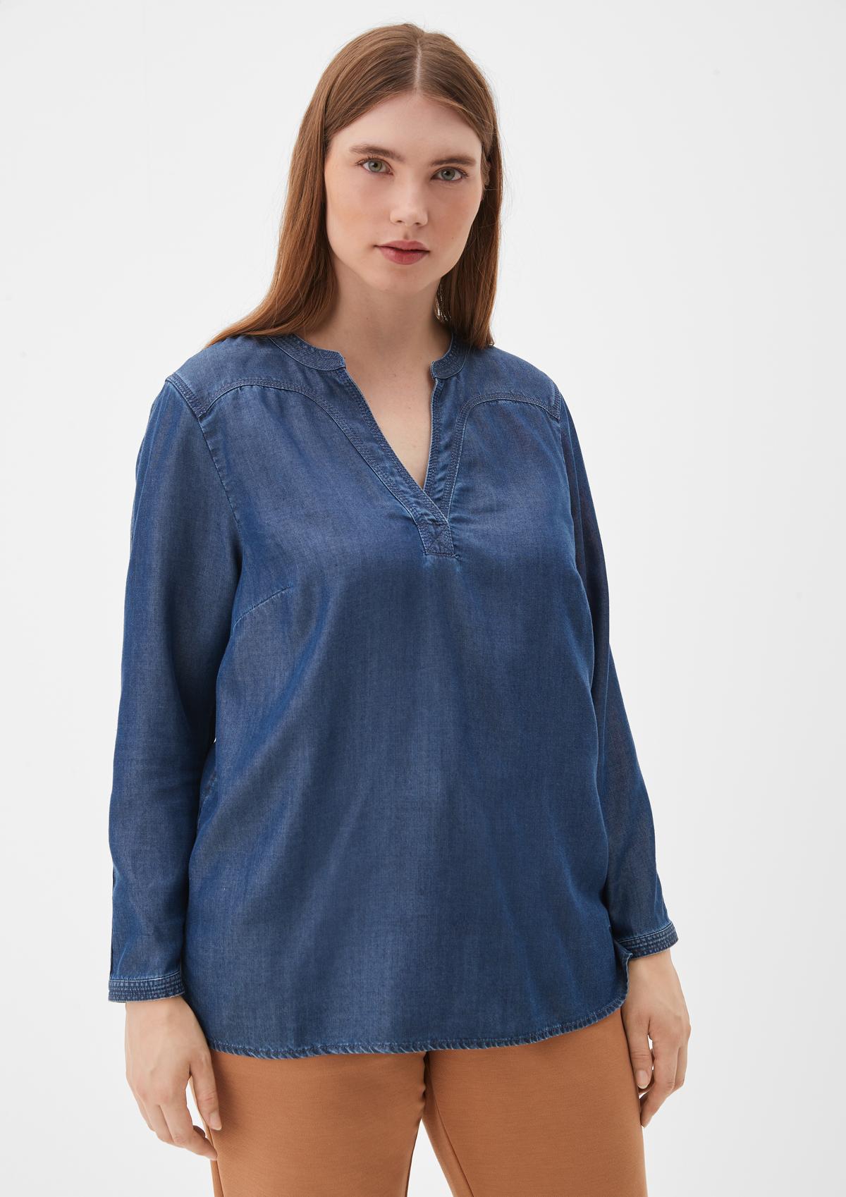 s.Oliver Denim tunic made of lyocell