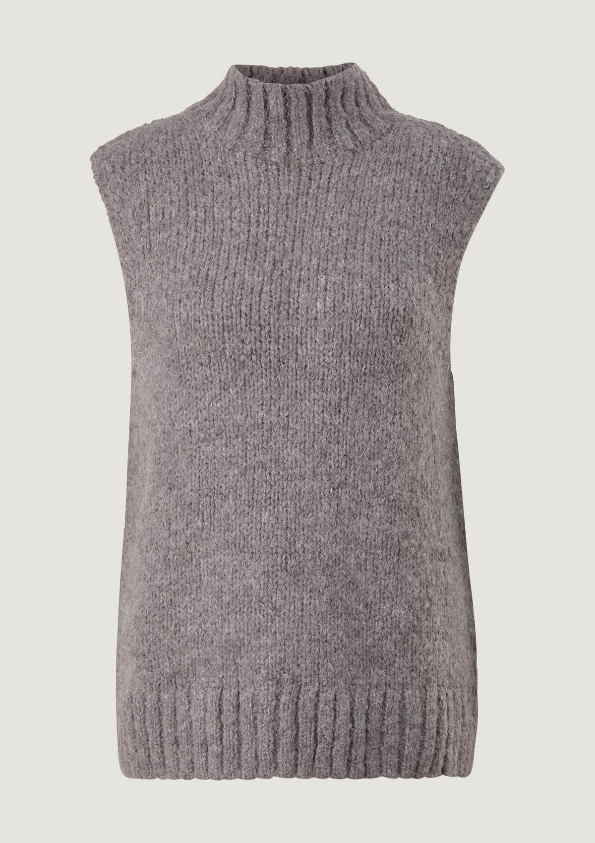 comma Sleeveless knitted jumper in an alpaca blend