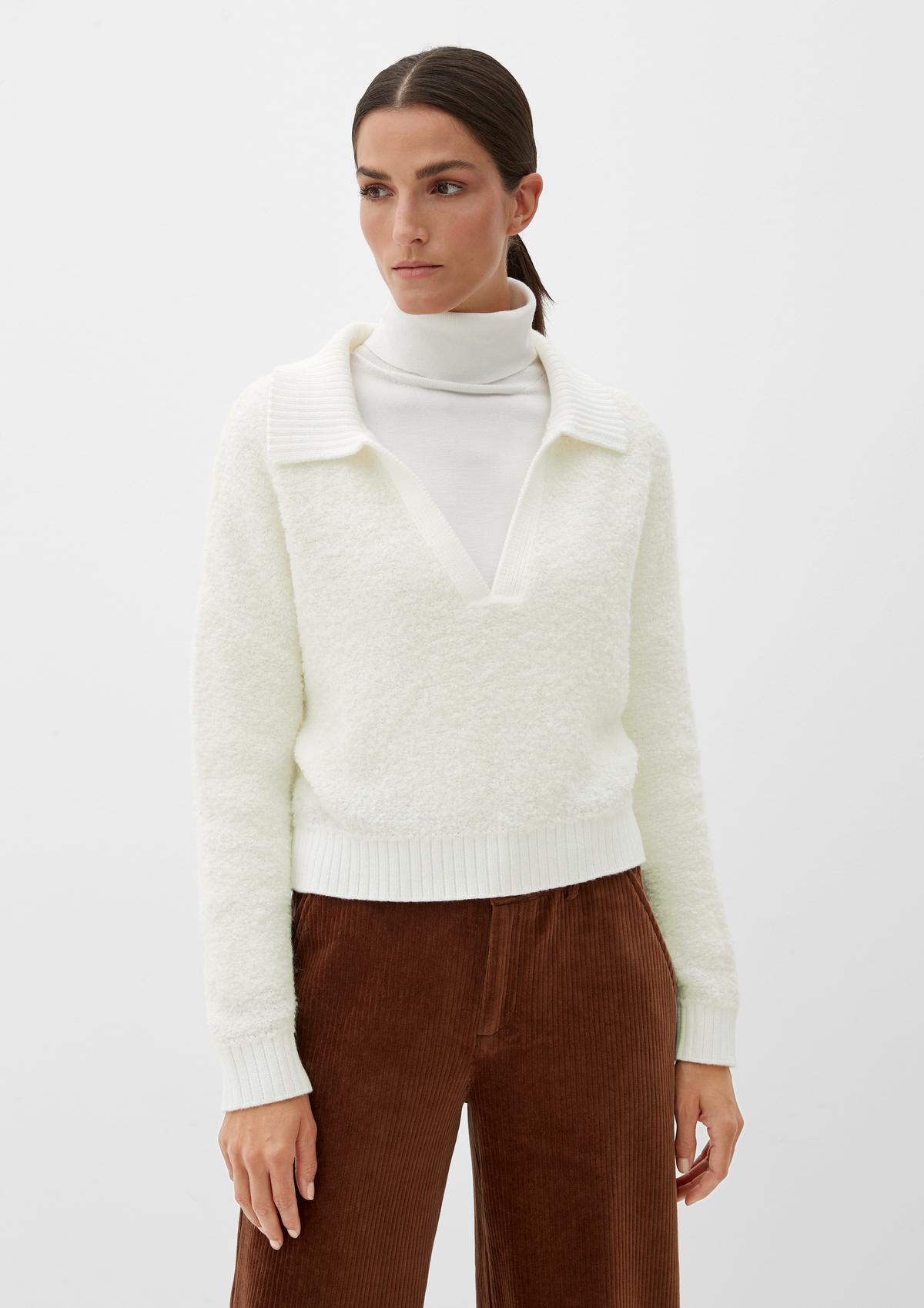 Wool blend jumper with alpaca wool  