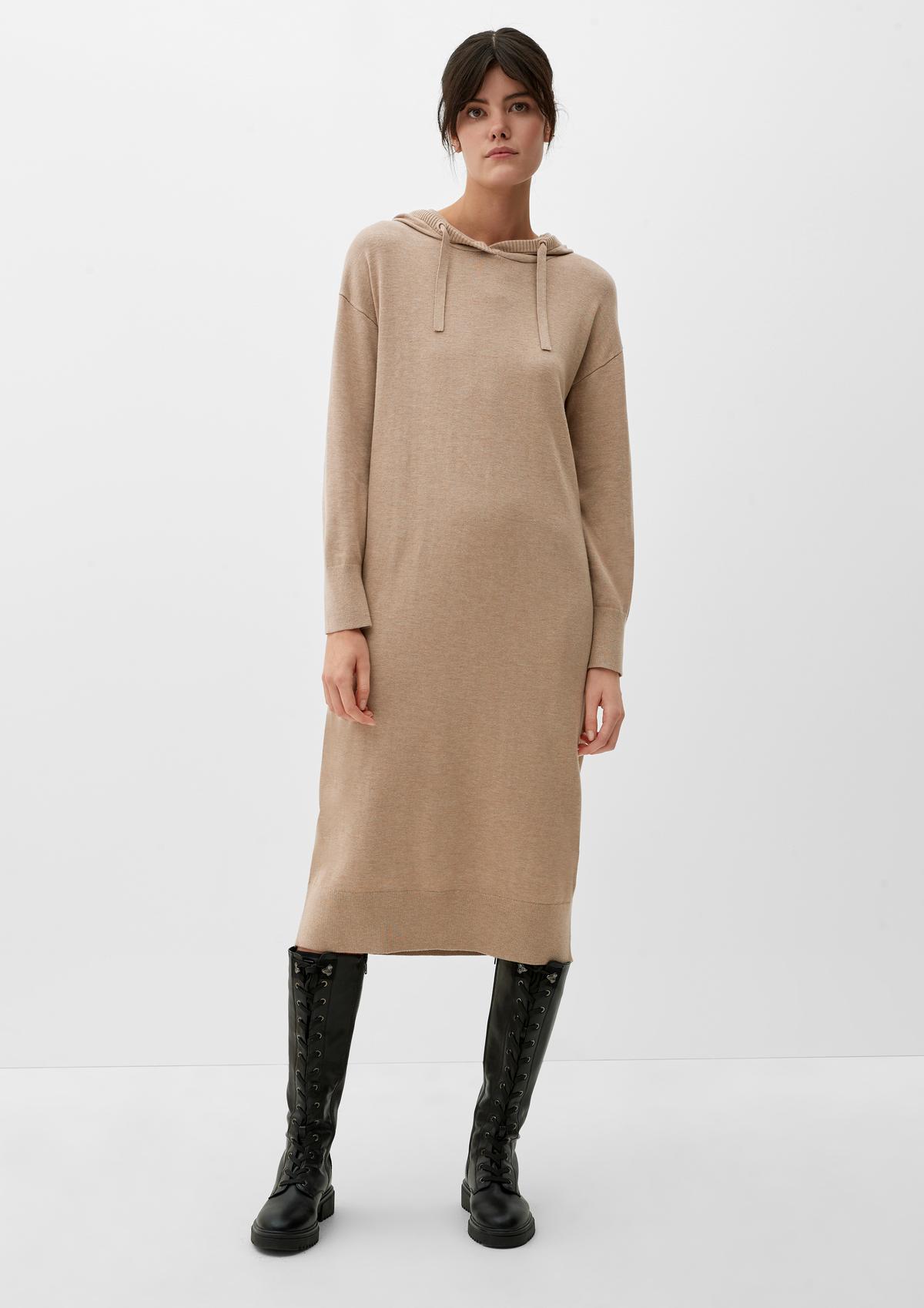 s.Oliver Hooded dress in a viscose blend