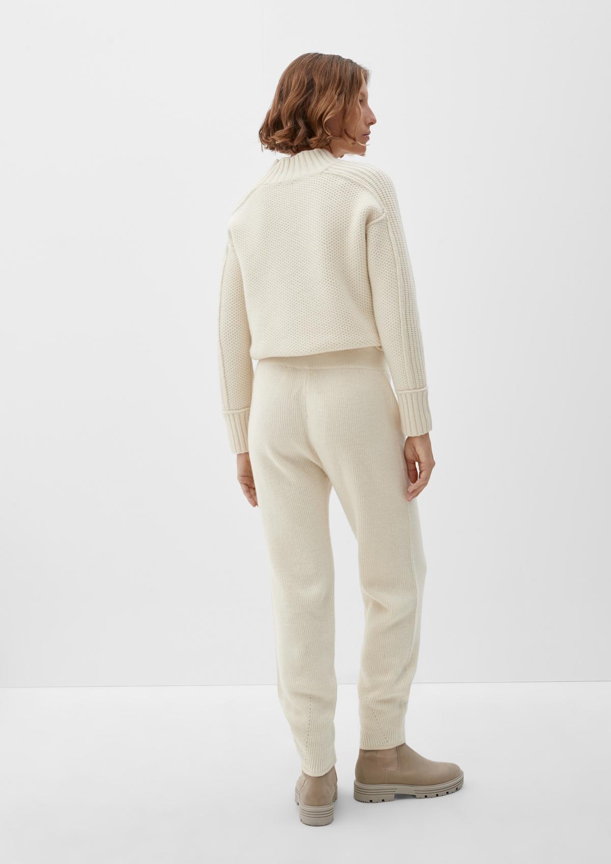 s.Oliver Knitted wool trousers