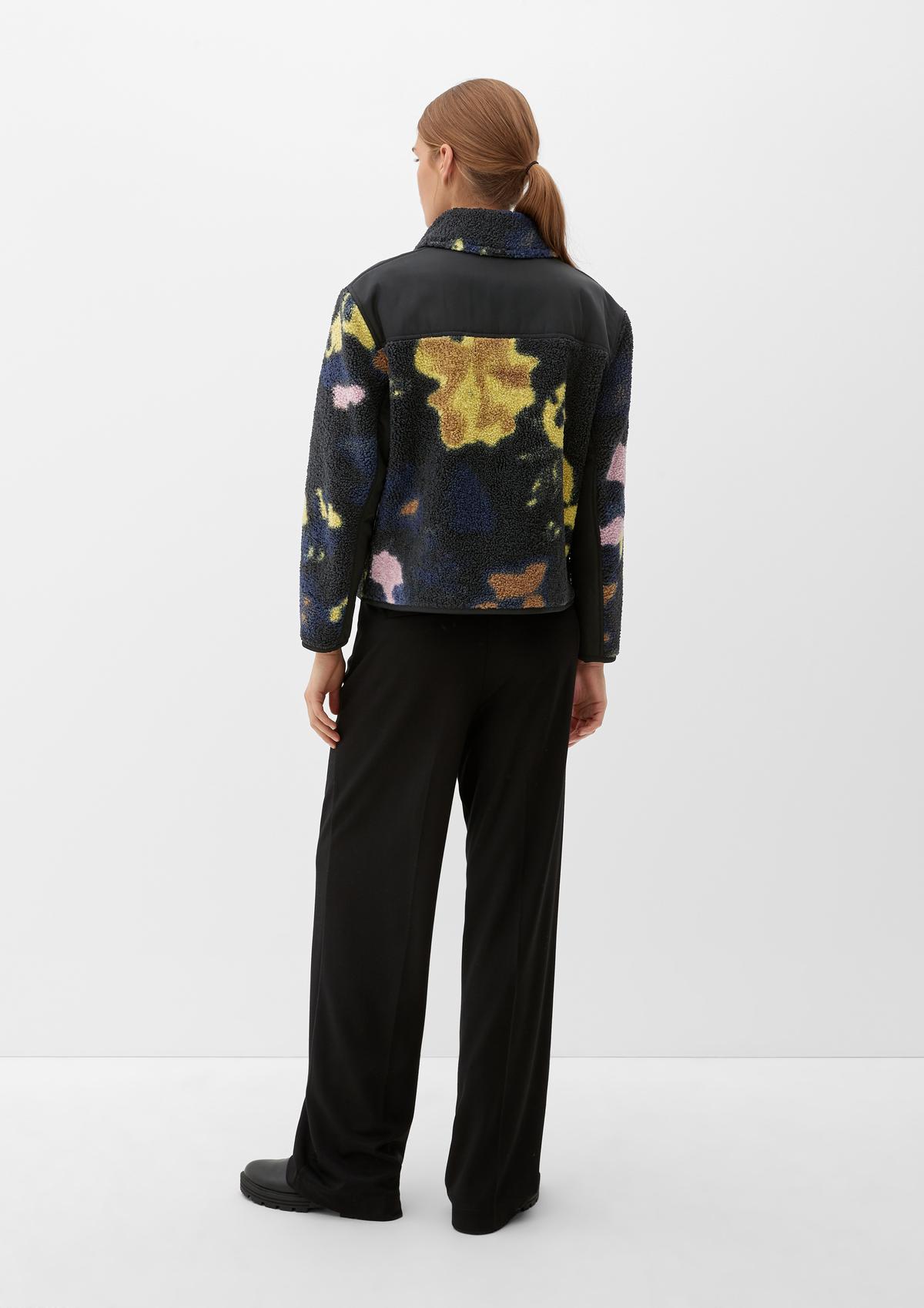 s.Oliver Plush jacket with all-over print