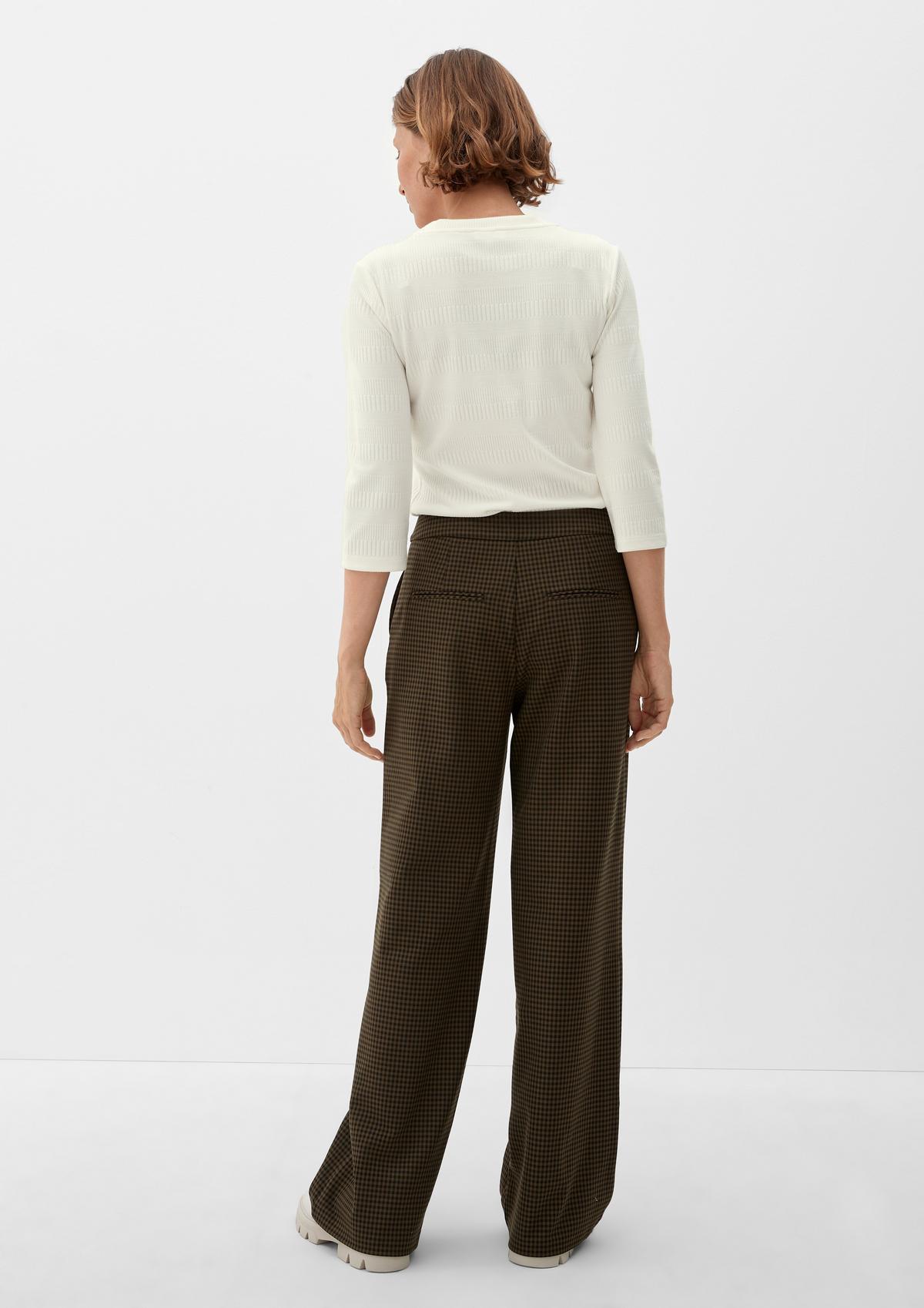 s.Oliver Textured top made of stretch viscose