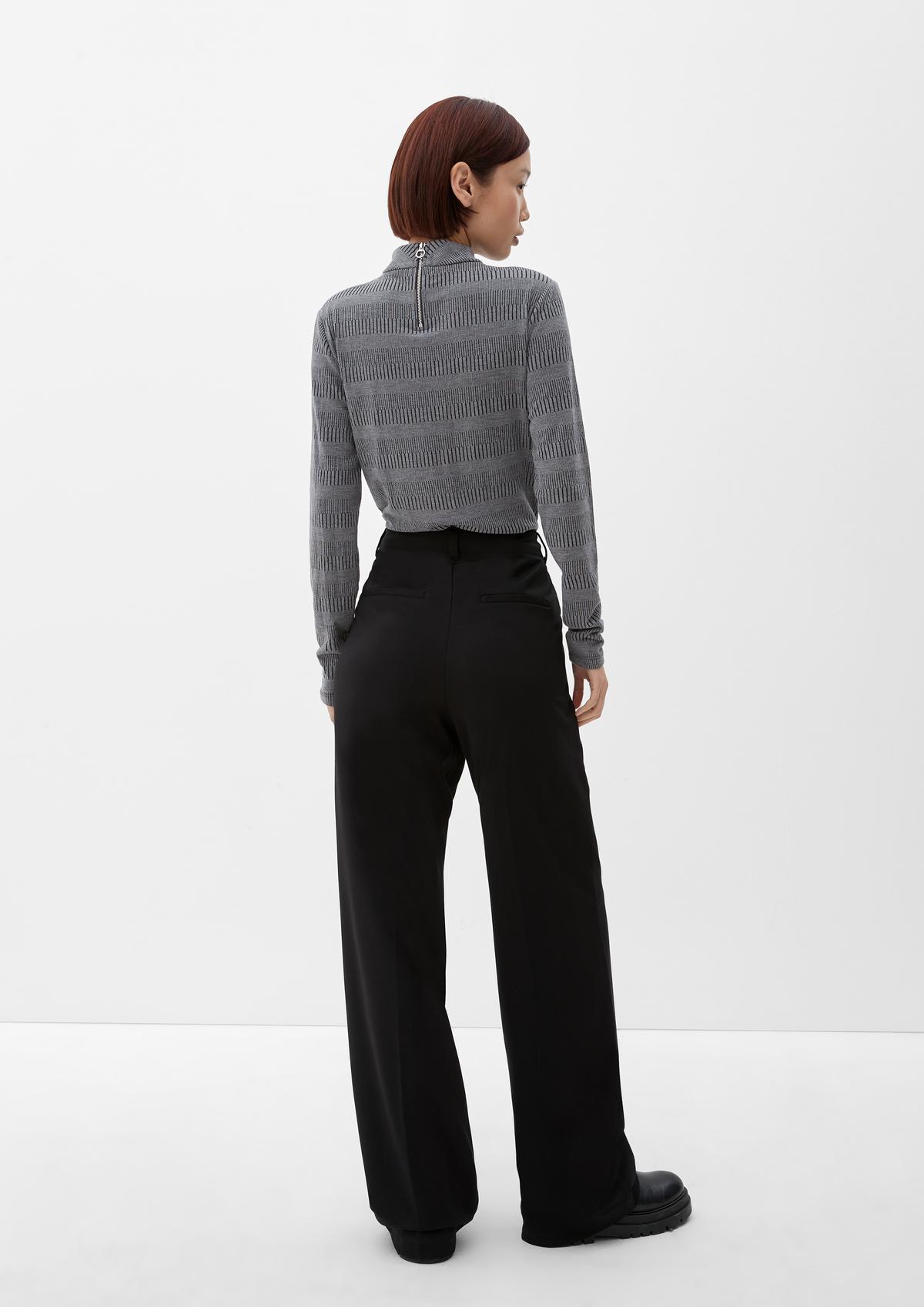 s.Oliver Long sleeve top with a stand-up collar