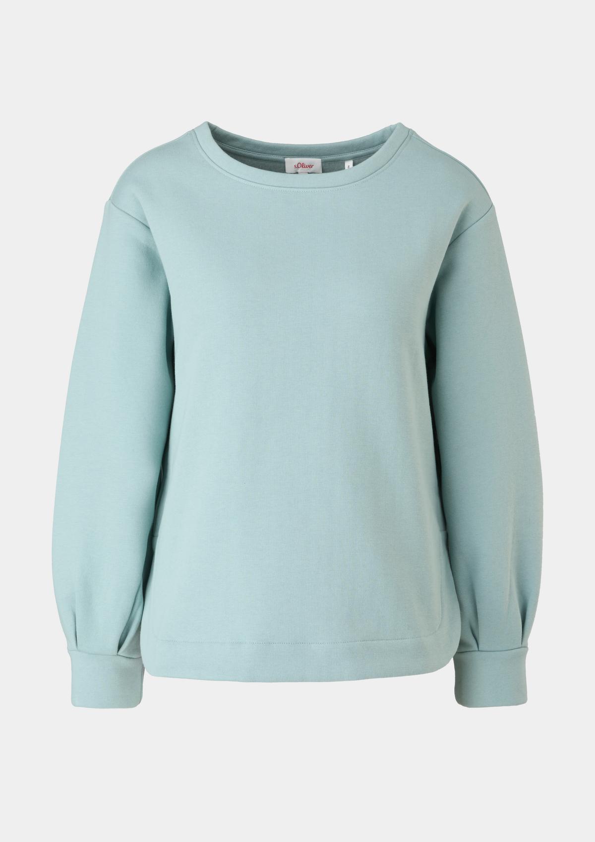 s.Oliver Sweatshirt with a rounded hem