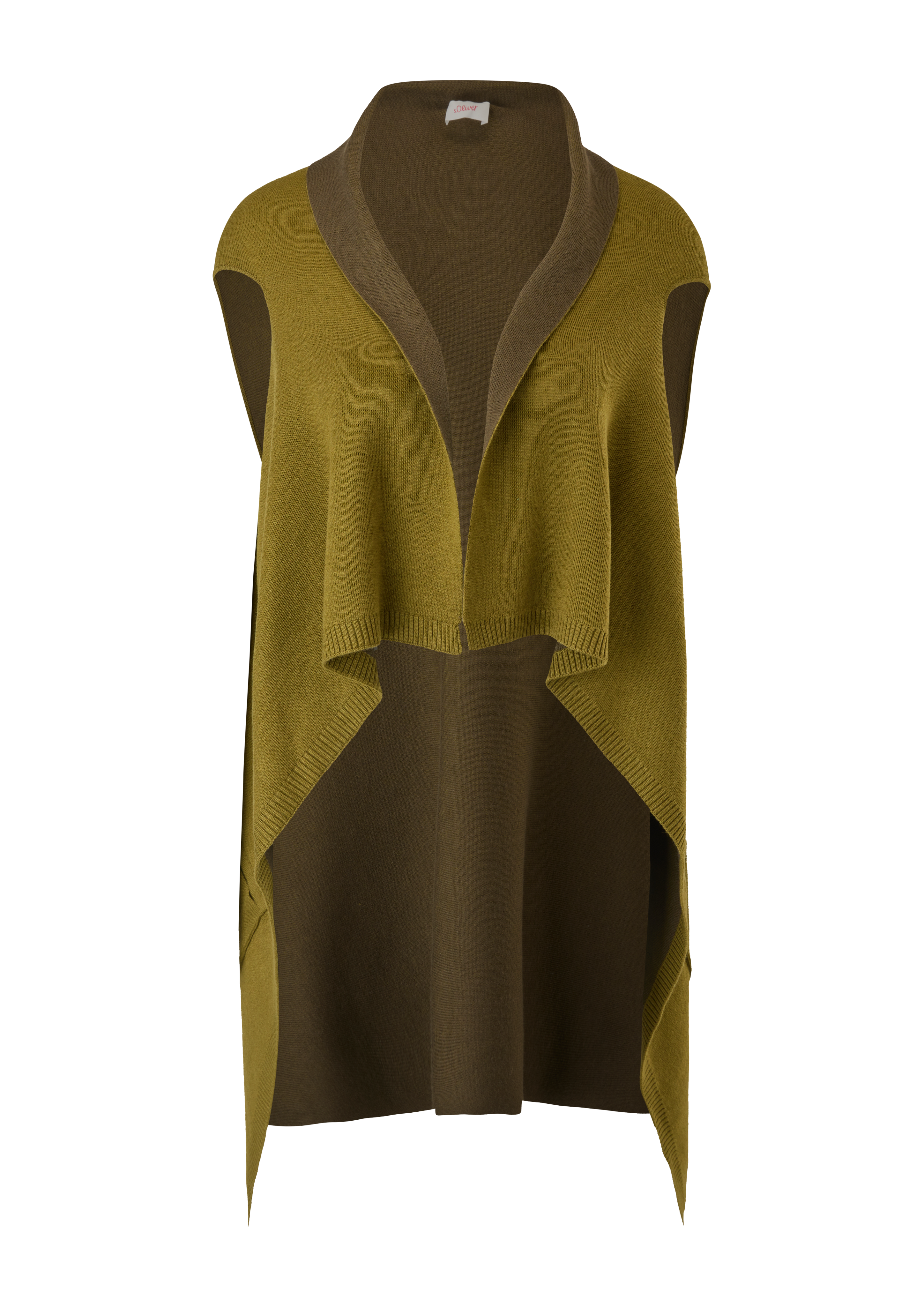 s.Oliver - Poncho aus Viskosemix, Damen, Grün